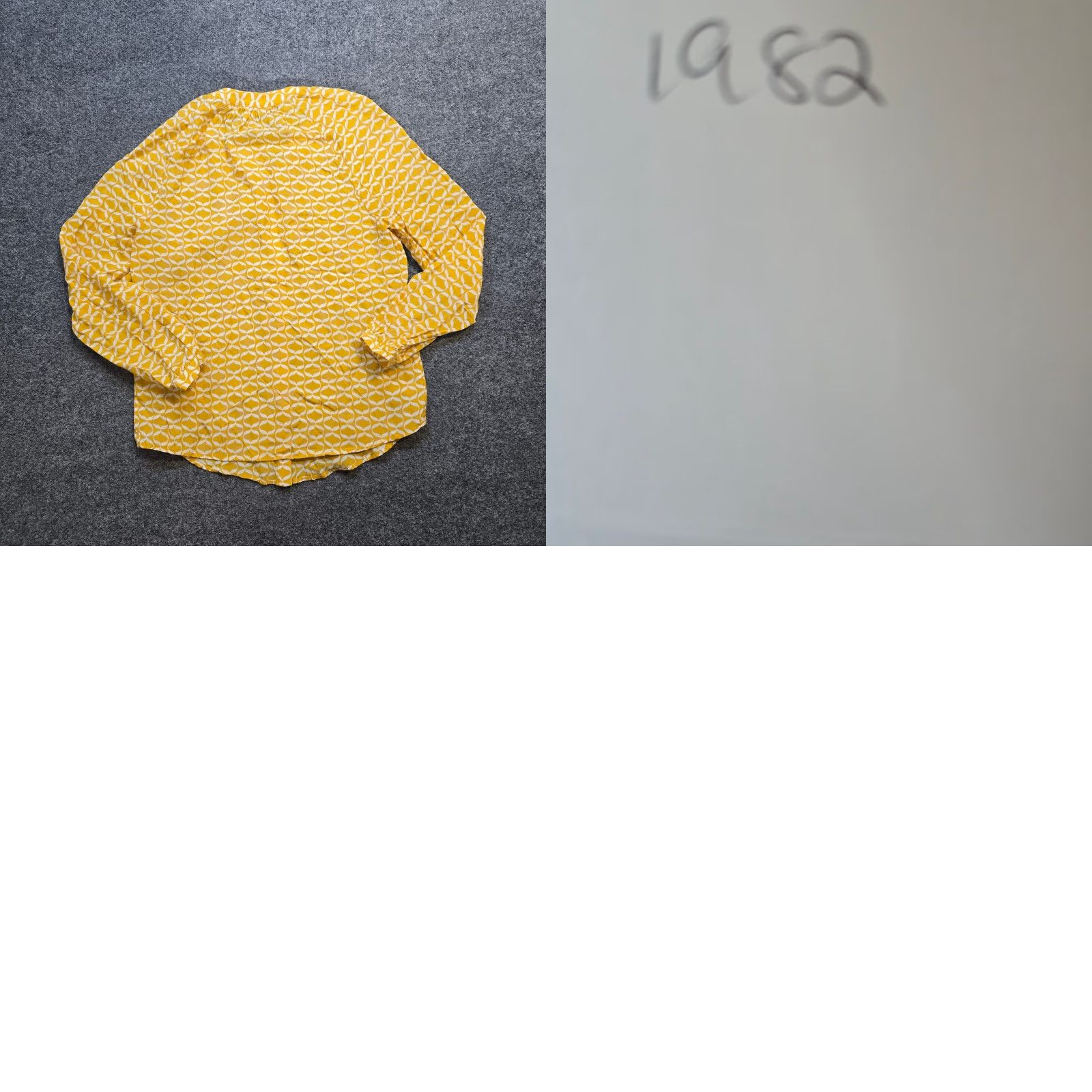 Boden Boden Button-Up Top Womens 6 Yellow White Geometric Long Sleeve Preppy Career Casual Shirt Womens Regular Small details not necessary Size M / US 6-8 / IT 42-44 - 8 Thumbnail