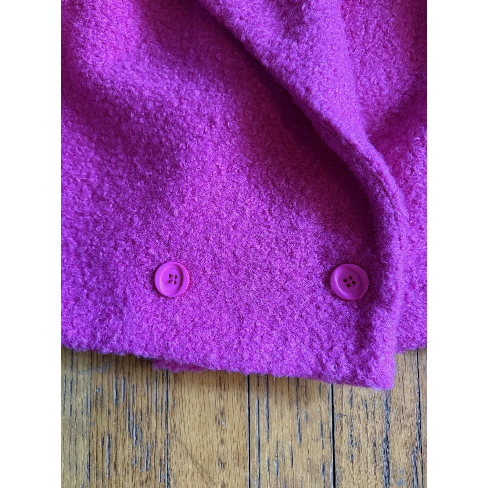 Other Hers & Mine Jacket Small Boucle Double Breasted Coat Size S / US 4 / IT 40 - 3 Thumbnail