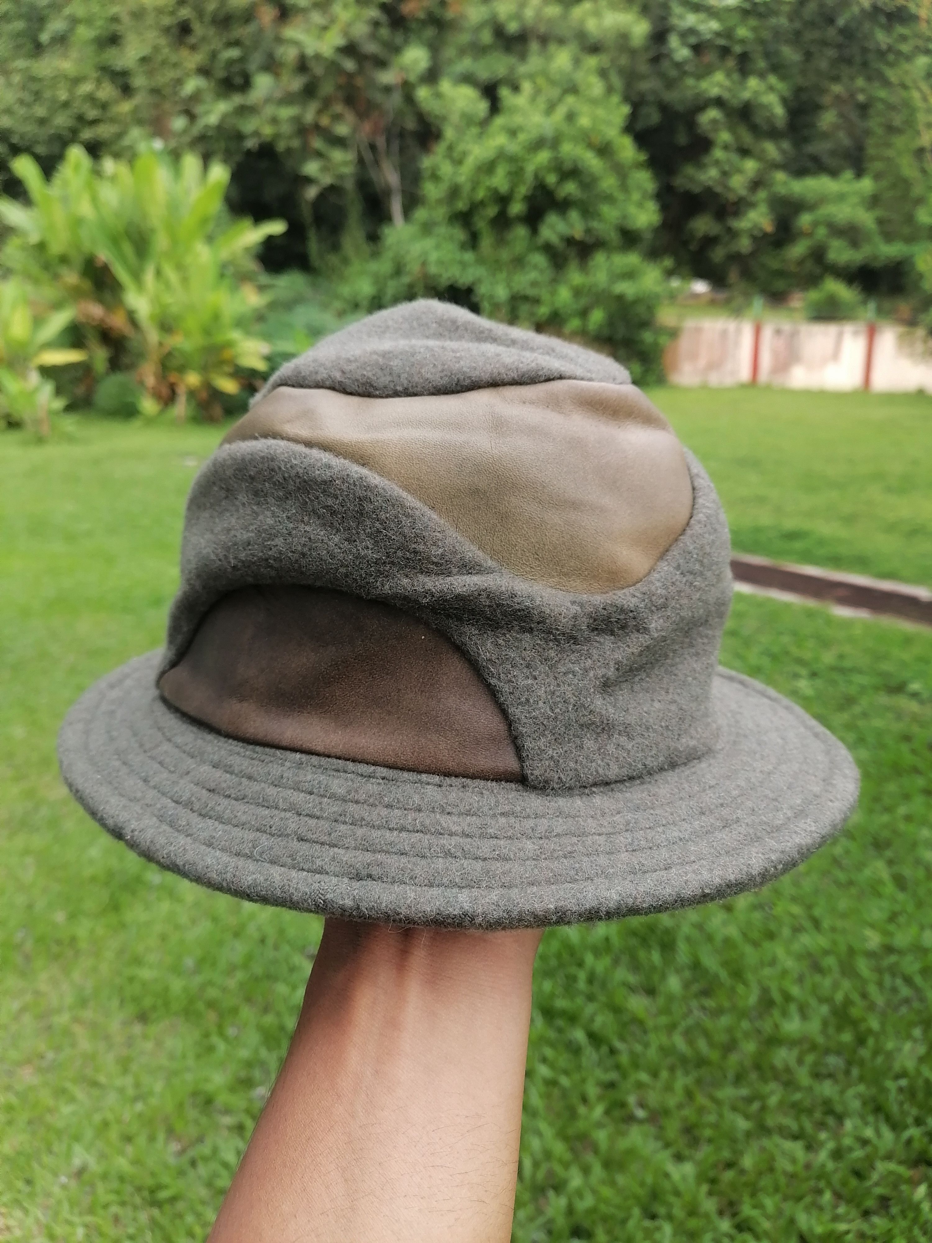 CA4LA × Designer × Japanese Brand Ca4la Wool Leather Hat Size ONE SIZE - 1 Thumbnail