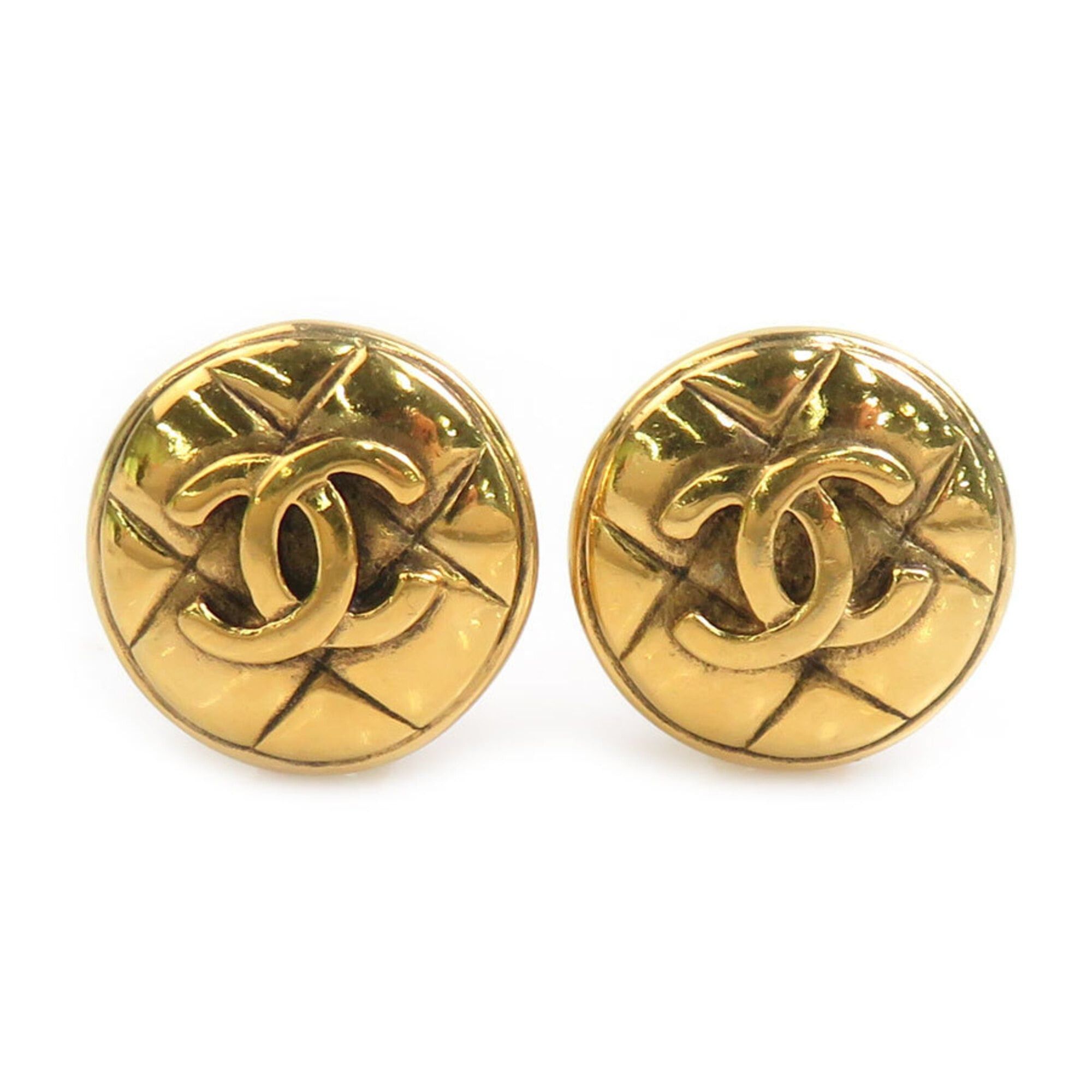 Chanel Chanel Earrings Vintage Metal Gold Women's h32148k Size ONE SIZE - 1 Thumbnail