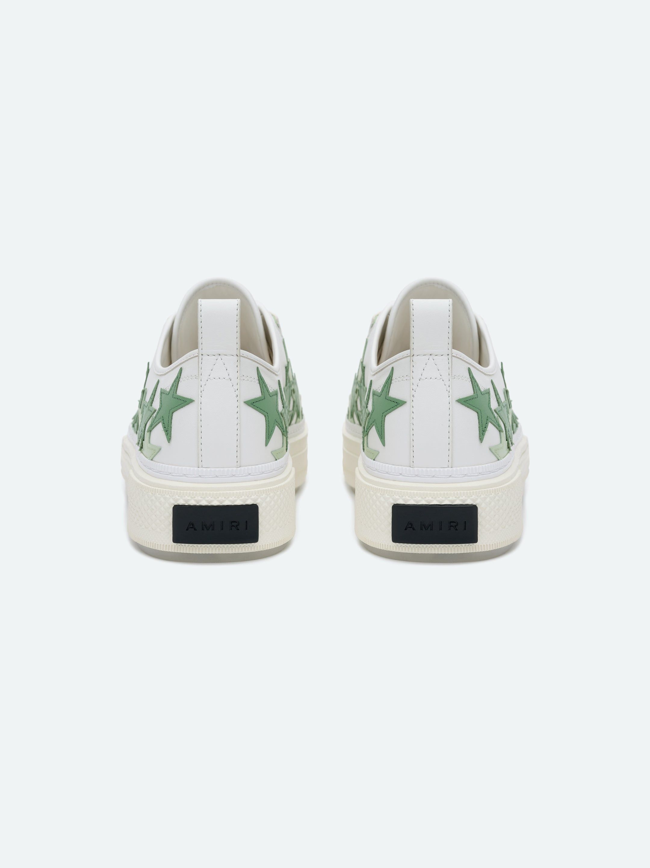 Amiri o1s1wg110425 Stars Court Low-Top Sneakers in Green/White Size US 8 / EU 41 - 4 Thumbnail
