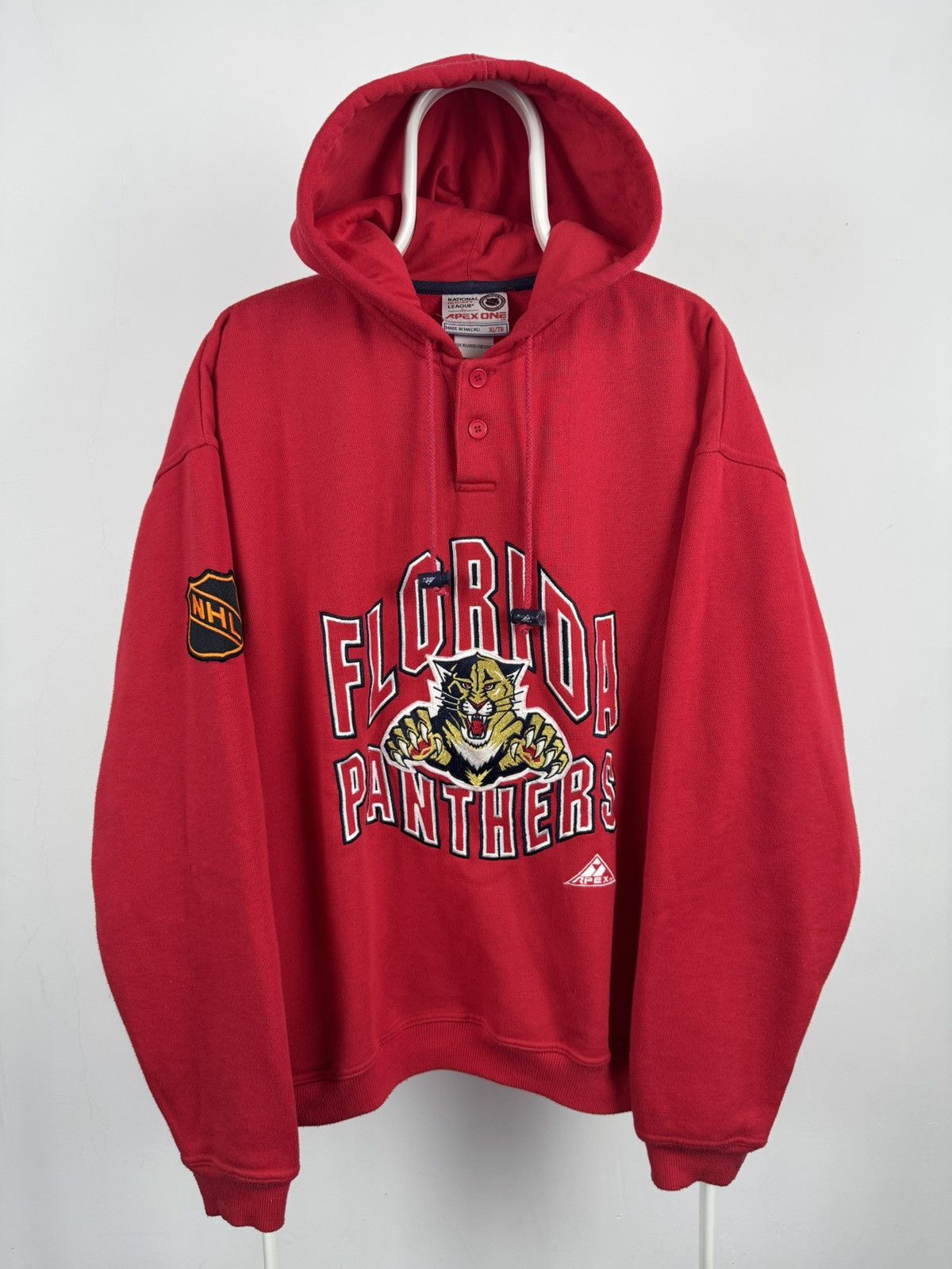Apex One Vintage Apex One Florida Panthers NHL Big Logo Hoodie Size US XL / EU 56 / 4 - 1 Thumbnail
