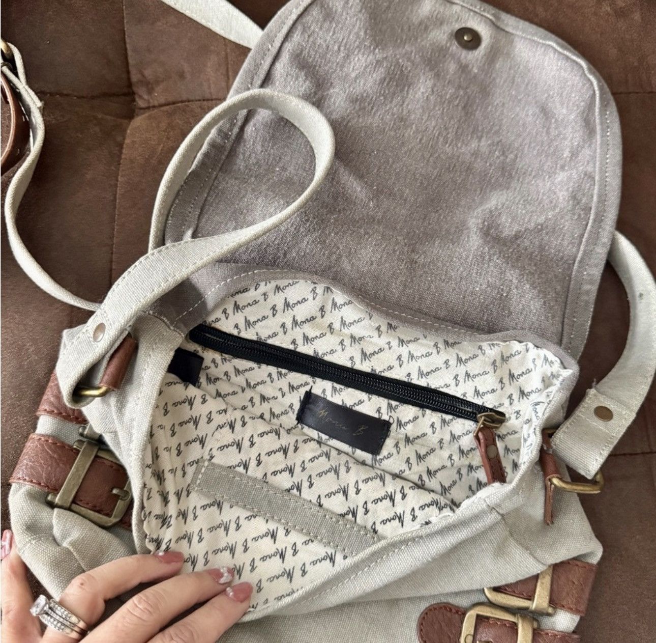 Other Mona B canvas crossbody bag Size ONE SIZE - 4 Thumbnail