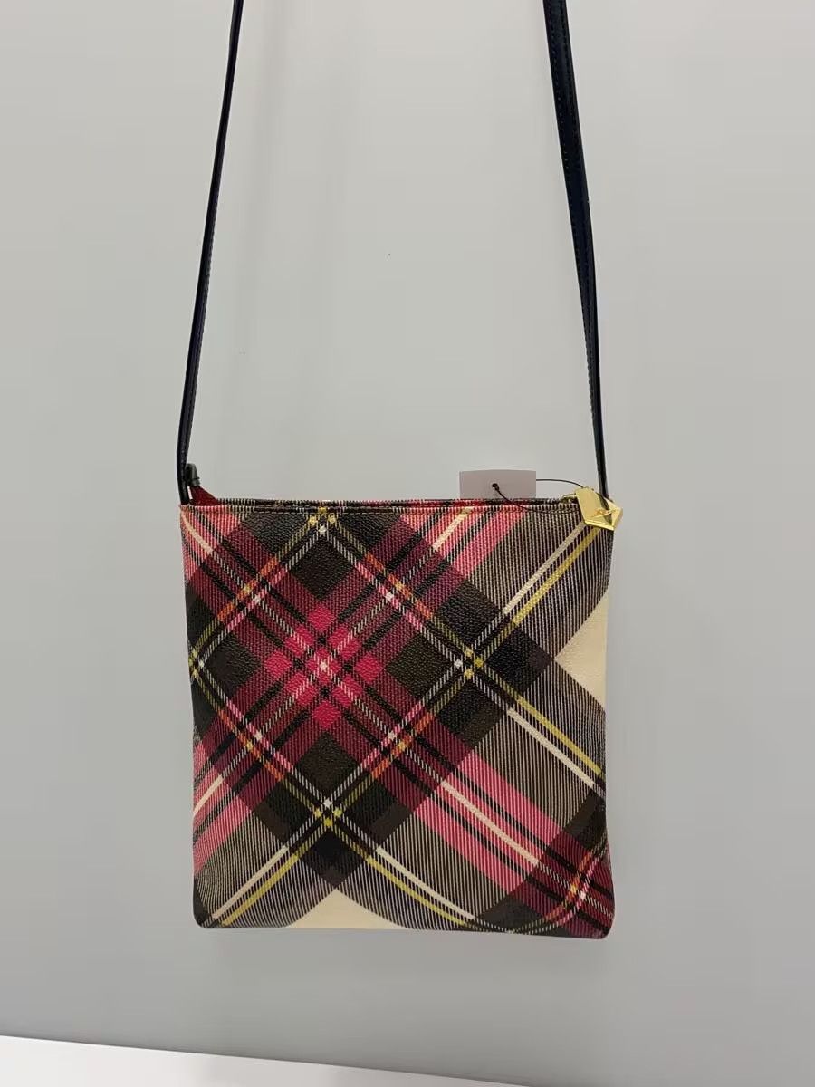 Vivienne Westwood Plaid Orb Leather Shoulder Bag Size ONE SIZE - 3 Thumbnail