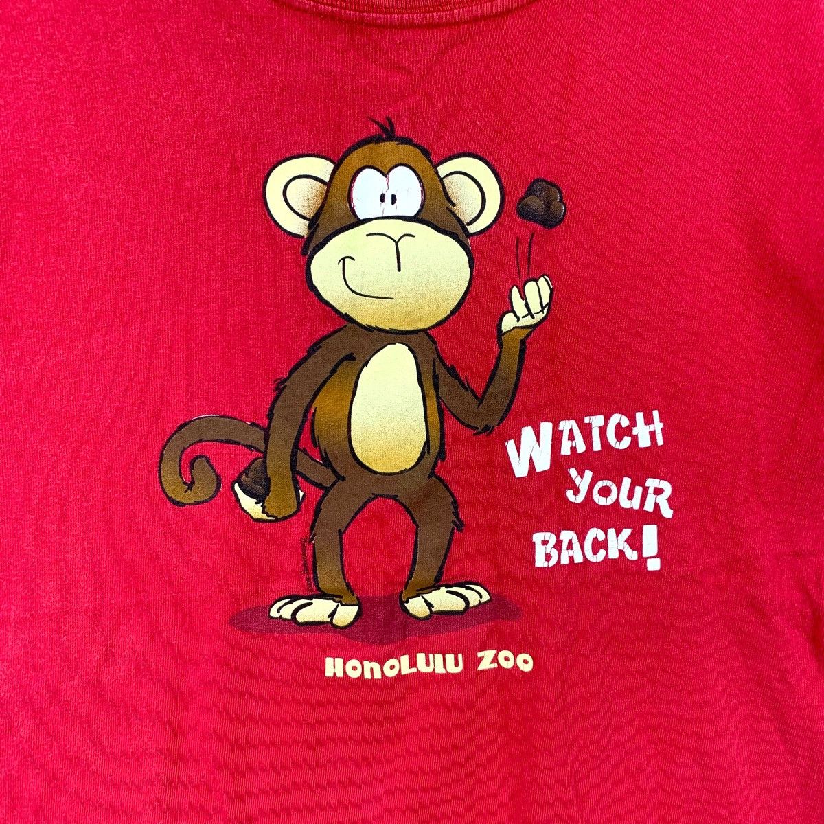 Vintage Vintage HONOLULU ZOO HAWAII Watch Your Back Tee Shirt Top Size S / US 4 / IT 40 - 3 Thumbnail