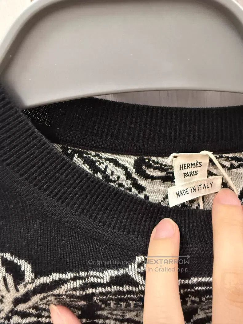 Hermes Hermes Jungle Leopard Cashmere Sweater - Cashmere Size XS / US 0-2 / IT 36-38 - 4 Thumbnail