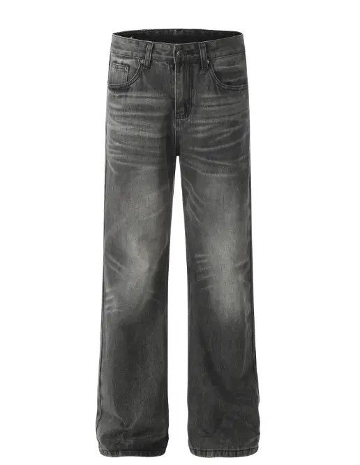 Japanese Brand Hikaru x Reia Trendy washed distressed straight loose jeans Size US 32 / EU 48 - 1 Thumbnail