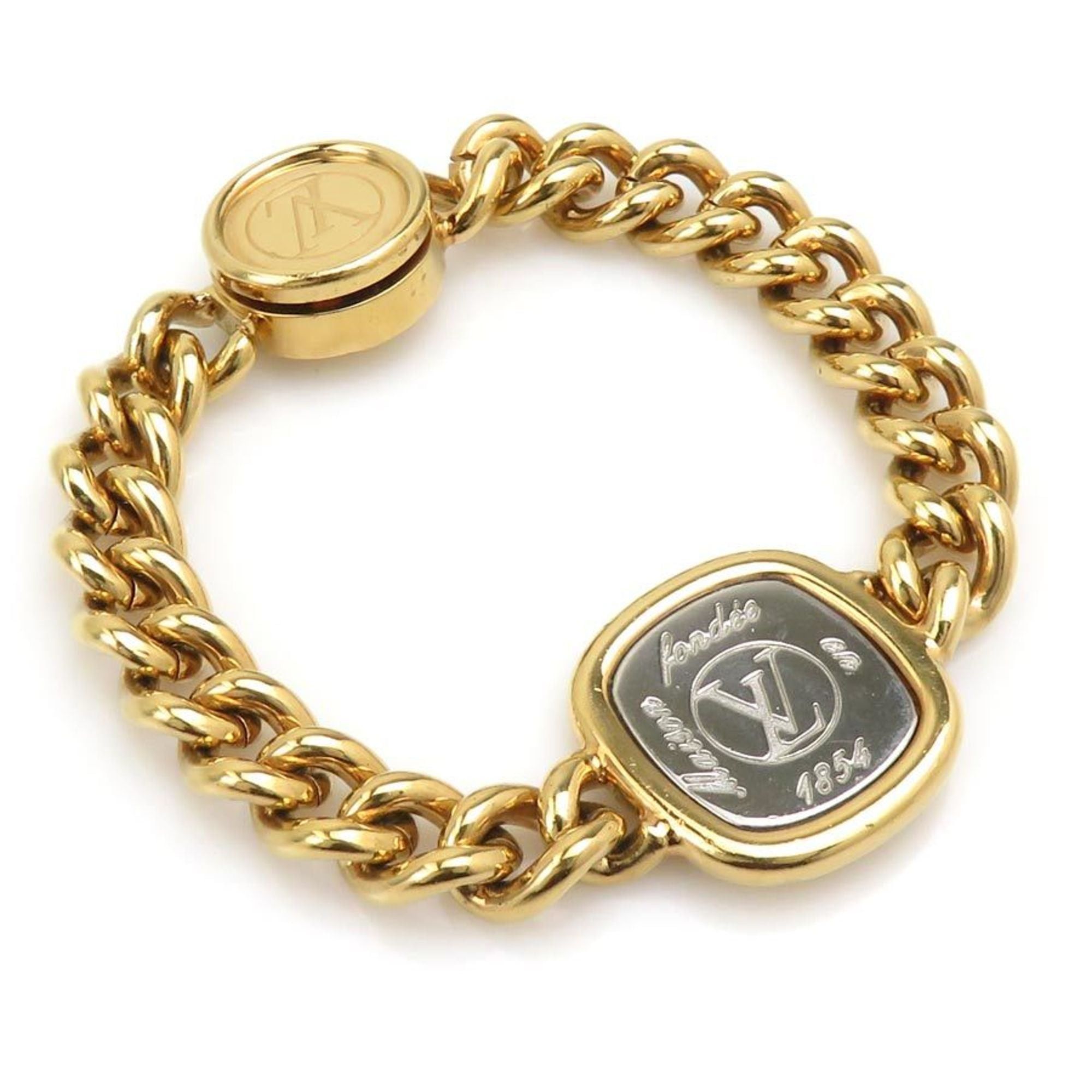 Louis Vuitton ID Bracelet LV Metal Gold/Silver Women's M61092 e61308a