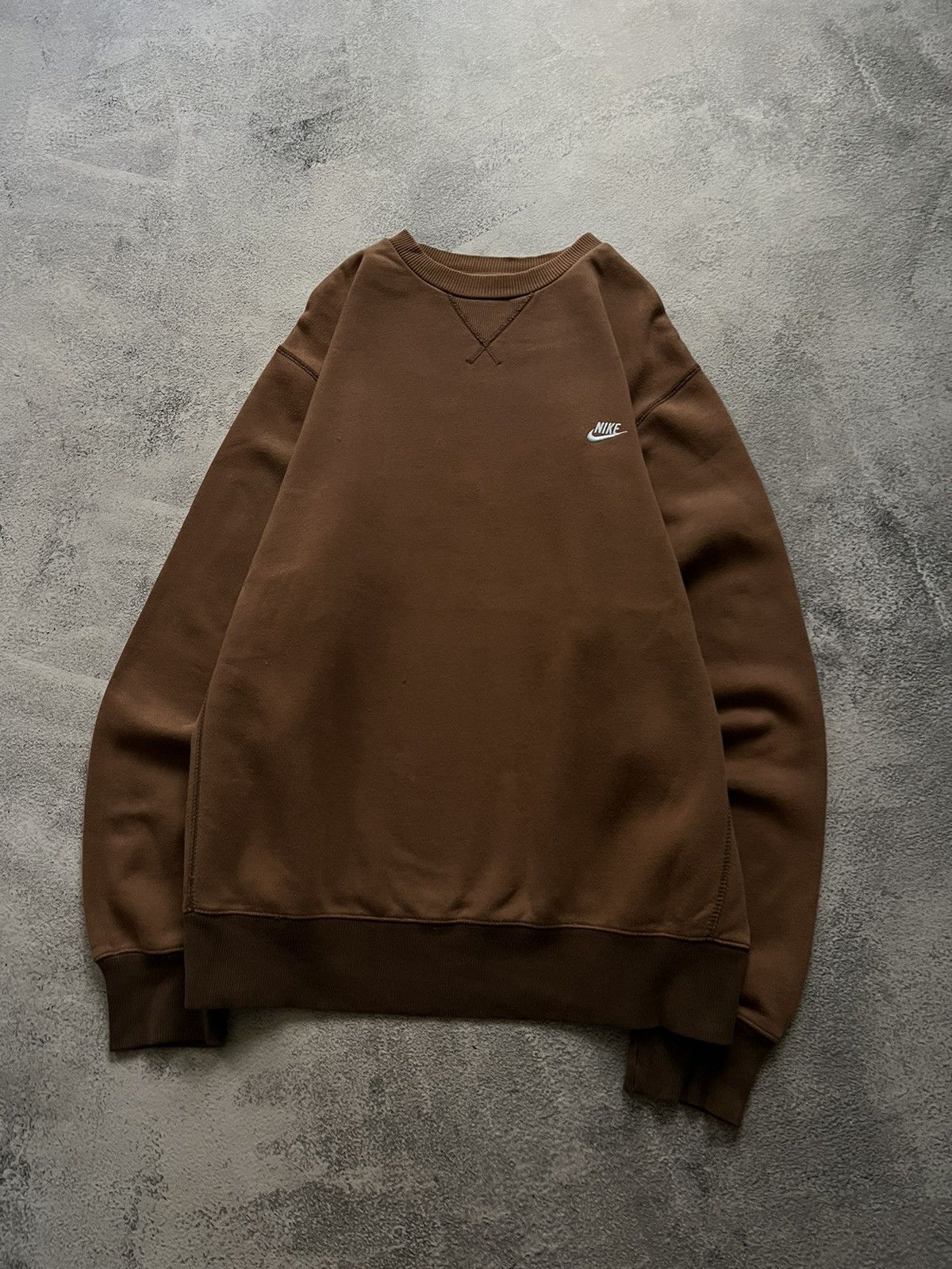 Nike × Vintage Vintage Y2k Nike Brown🤎 Rare Hype Sweatshirt 00’s Size US XL / EU 56 / 4 - 3 Thumbnail