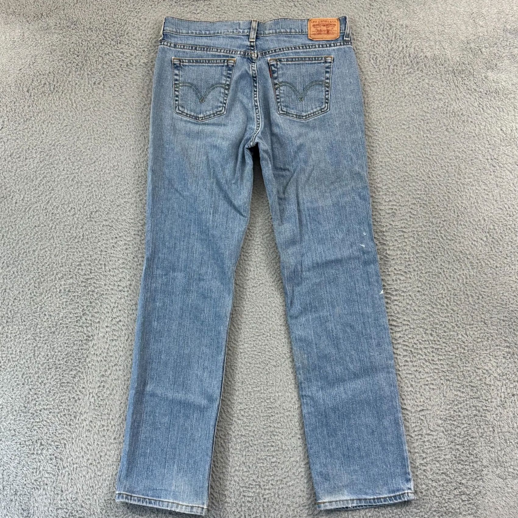 Levi's VTG Levi's 505 Jeans Womens 10M Blue Button Mid Rise 32x30 Straight Leg Denim Y2K Size 32" / US 10 / IT 46 - 6 Thumbnail