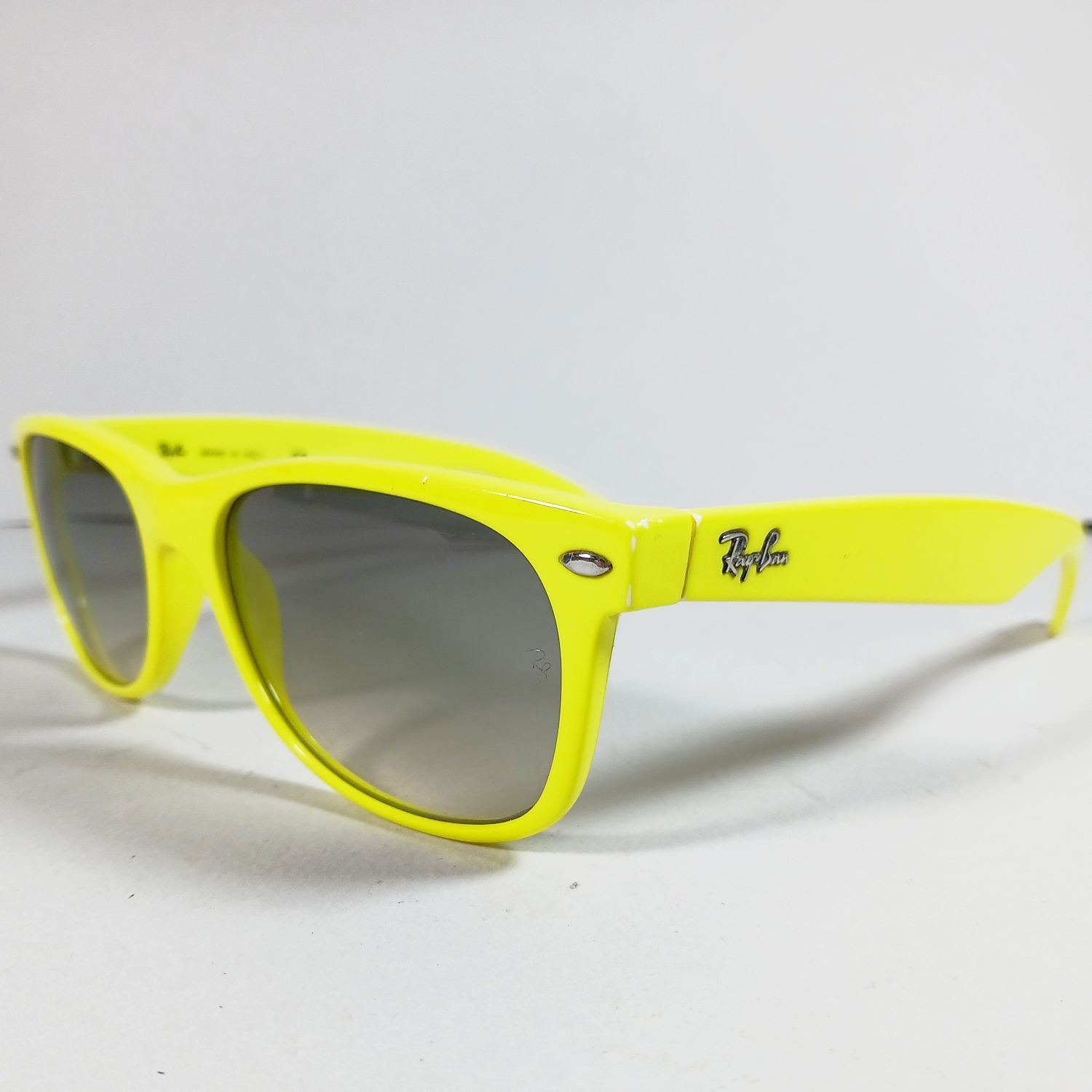 RayBan Ray Ban RB2132 Neon Yellow New Wayfarer Unisex Sunglasses Size ONE SIZE - 4 Thumbnail