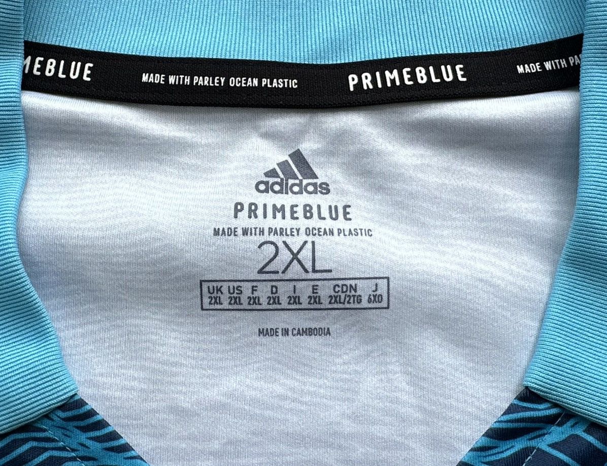 Adidas Leeds United 20/21 Goalkeeper Shirt Adidas PrimeBlue 2XL Size US XXL / EU 58 / 5 - 4 Thumbnail