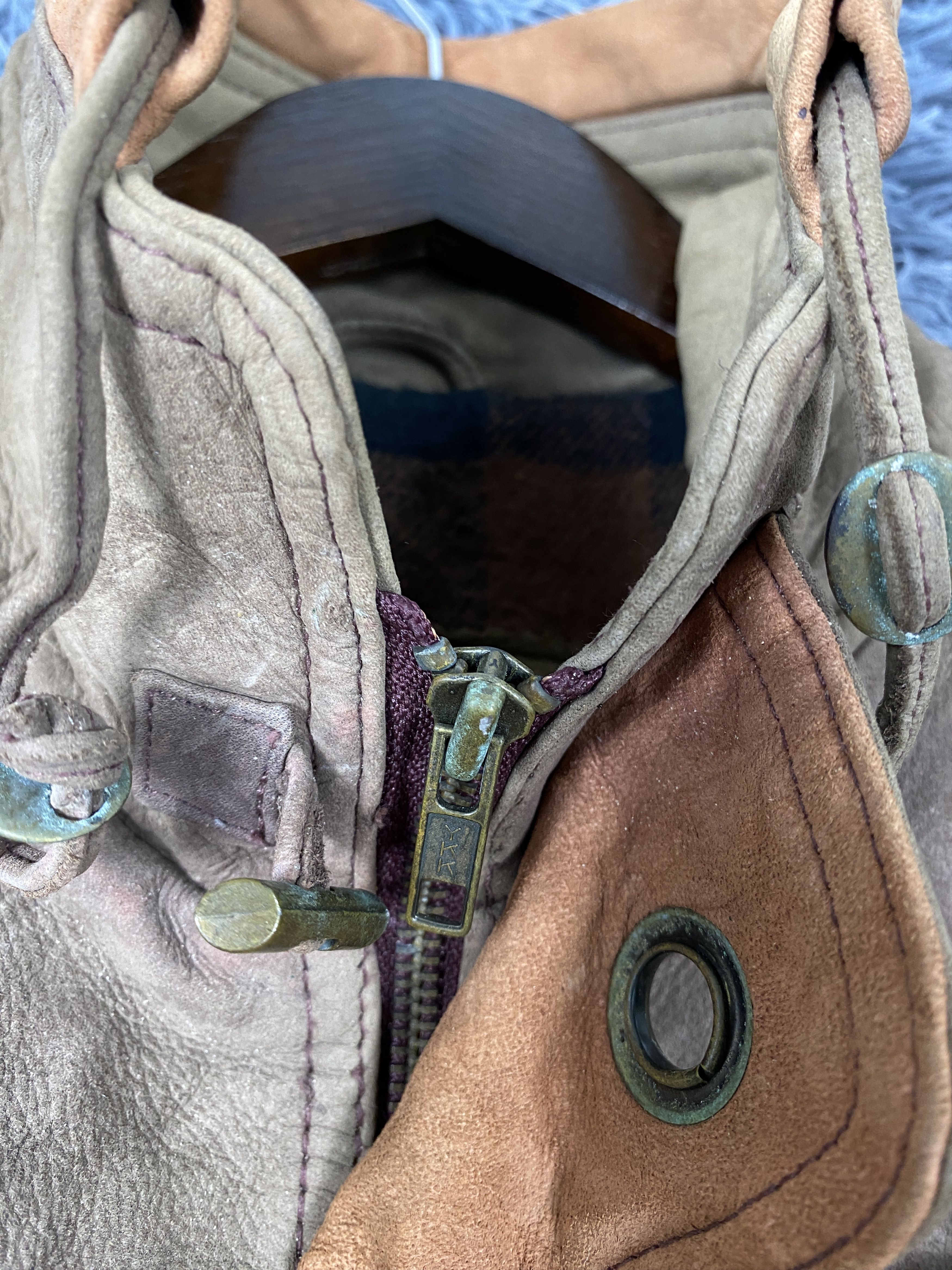 Japanese Brand × Vintage Vintage Scandinavia Sun Faded Leather Jacket Size US M / EU 48-50 / 2 - 4 Thumbnail