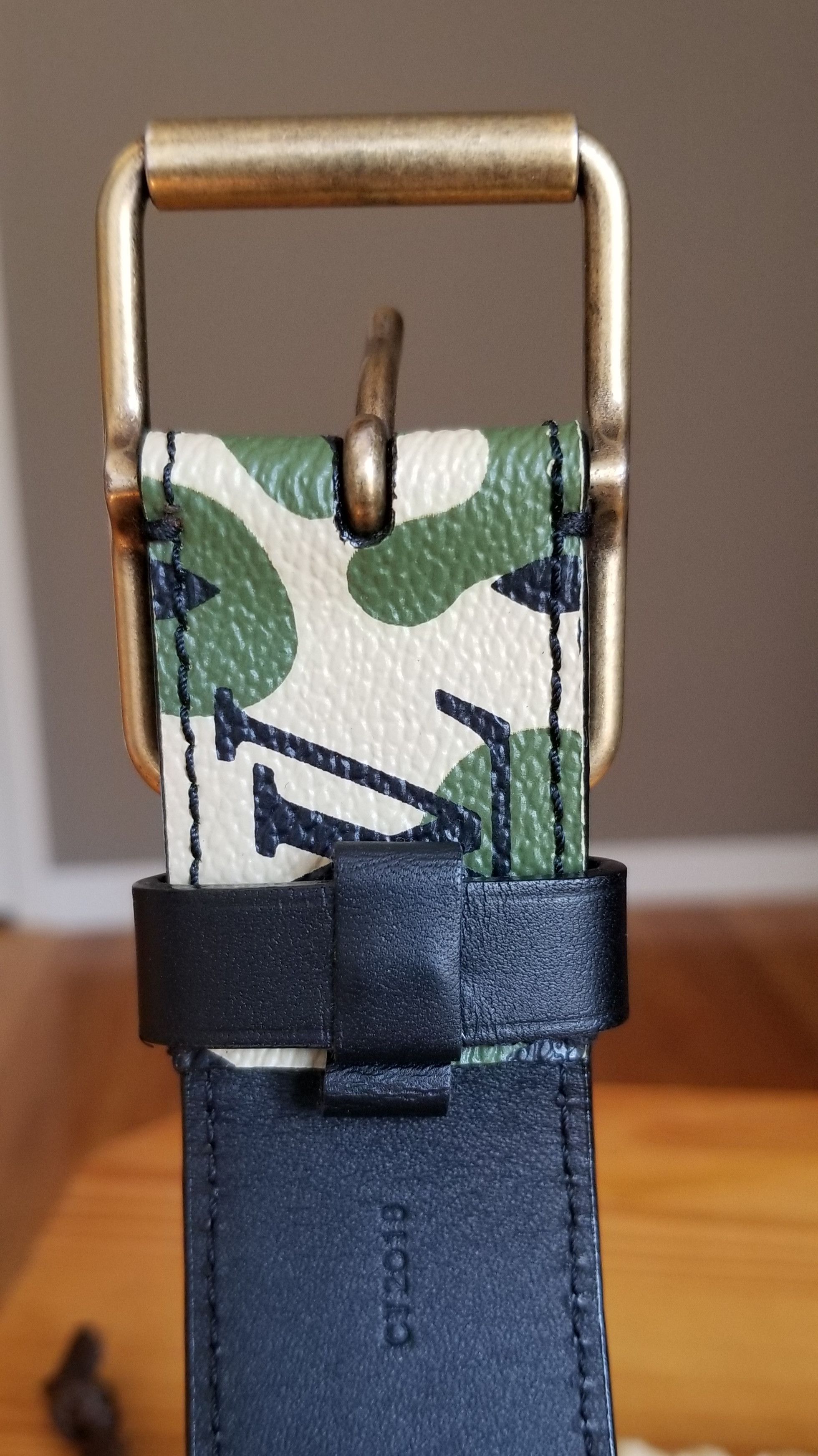 Louis Vuitton × Takashi Murakami Louis Vuitton Takashi Murakami Camouflage Belt Size 32 - 5 Thumbnail