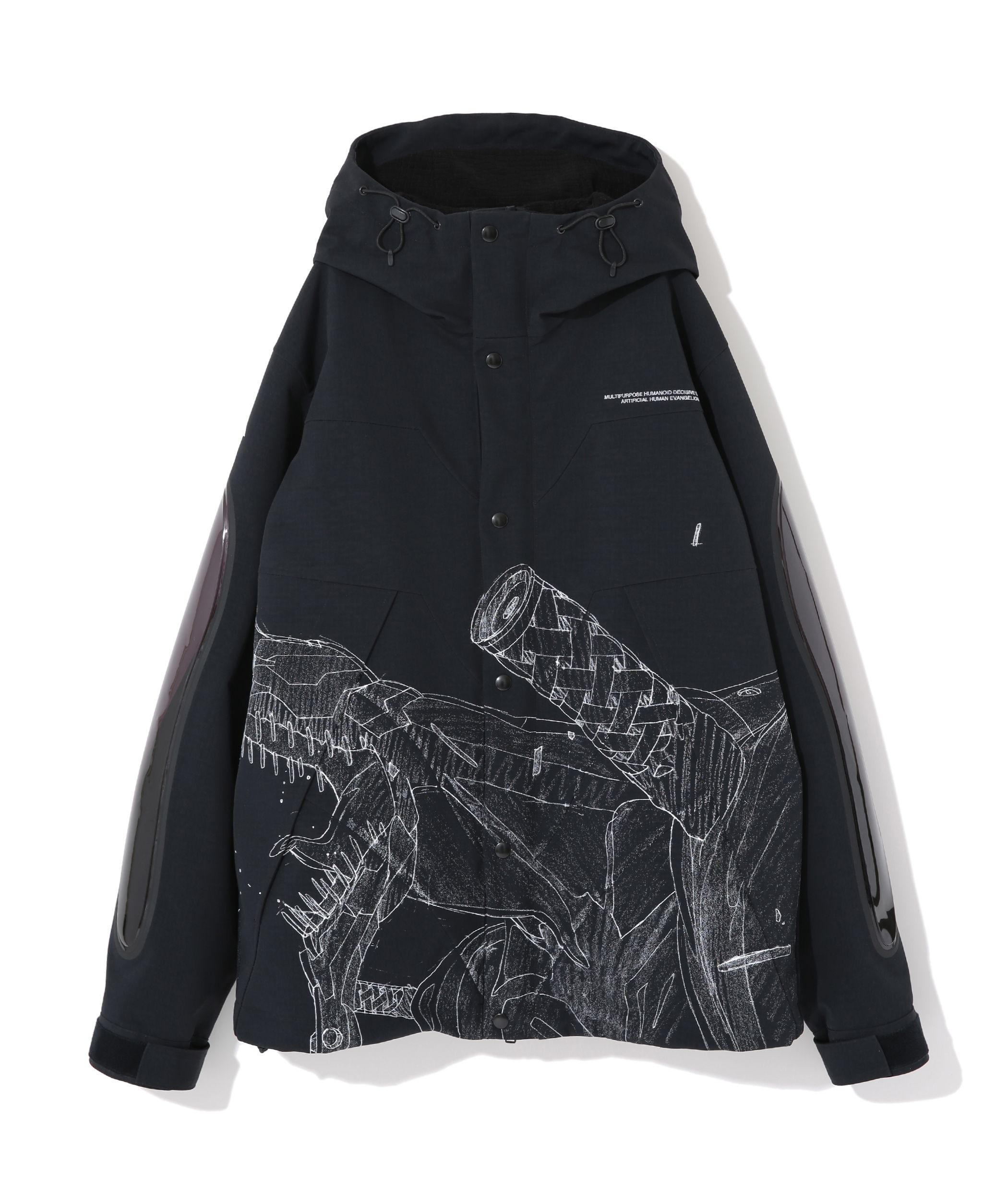 Pre-owned Undercover Evangelion Unit 02 Shell Jacket In Black
