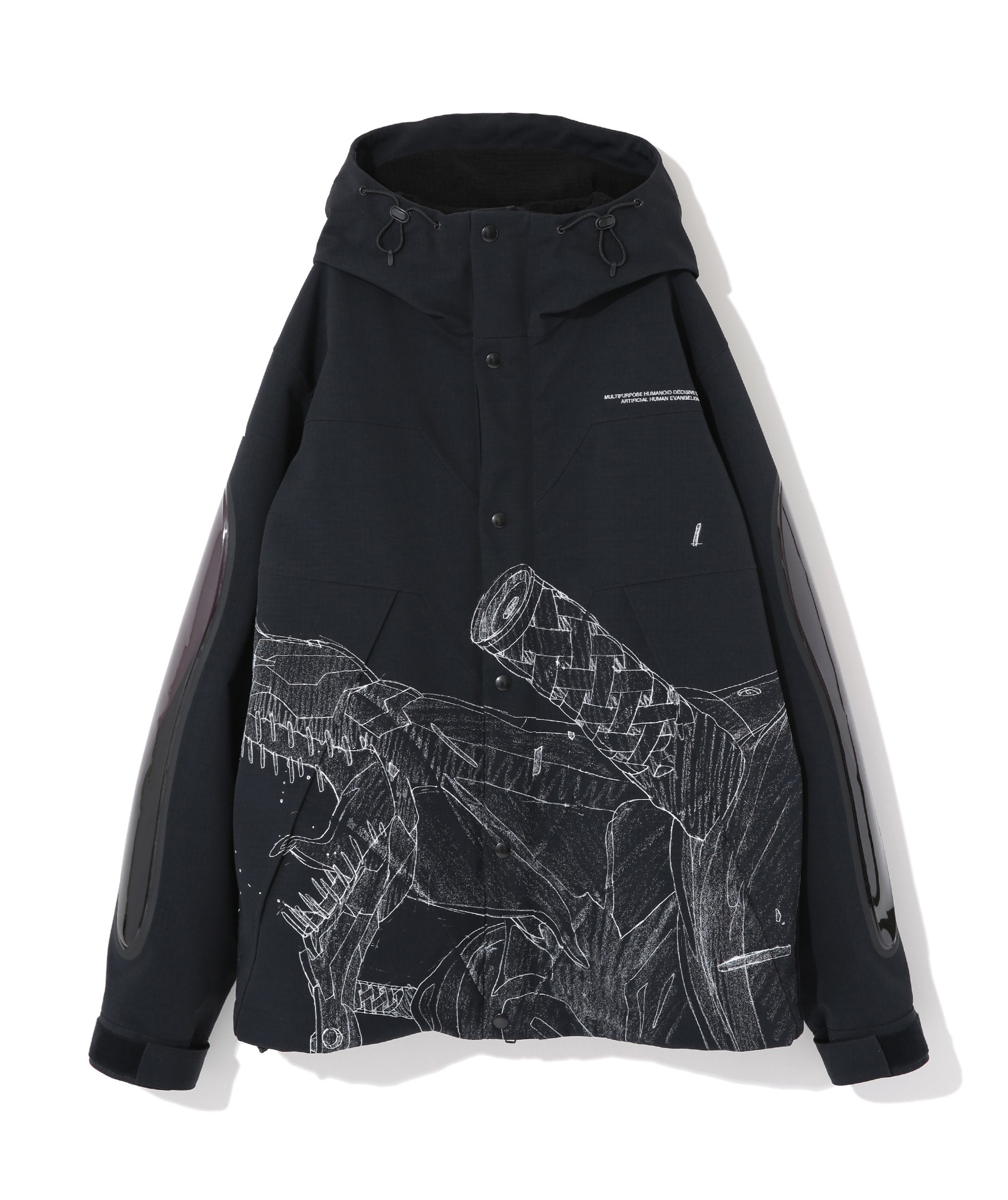 image of Undercover Evangelion Unit 02 Shell Jacket in Black, Men's (Size XL)