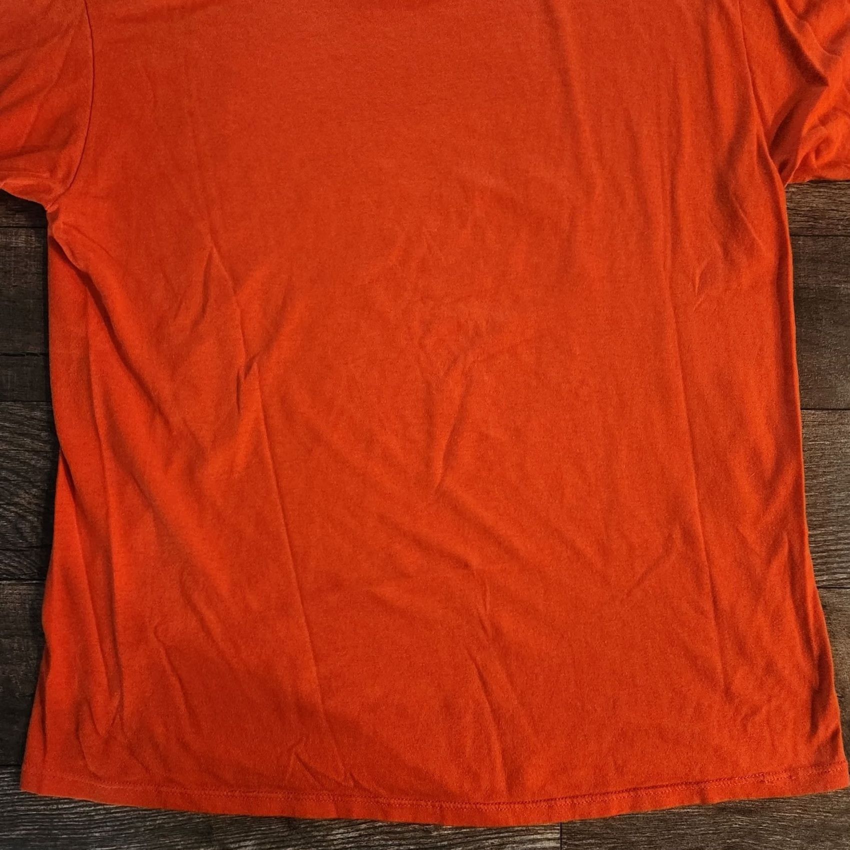 Jerzees VINTAGE 80s Spanish Mexican T Shirt Tee Mens XL Orange Single Stitch Made In USA Jerzees Shirt Mens XL Orange 80s Size US XL / EU 56 / 4 - 7 Thumbnail