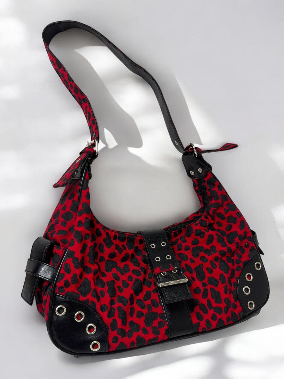 Vintage Vintage avant garde red black dot bag swag y2k if6was9 lgb Size ONE SIZE - 1 Thumbnail