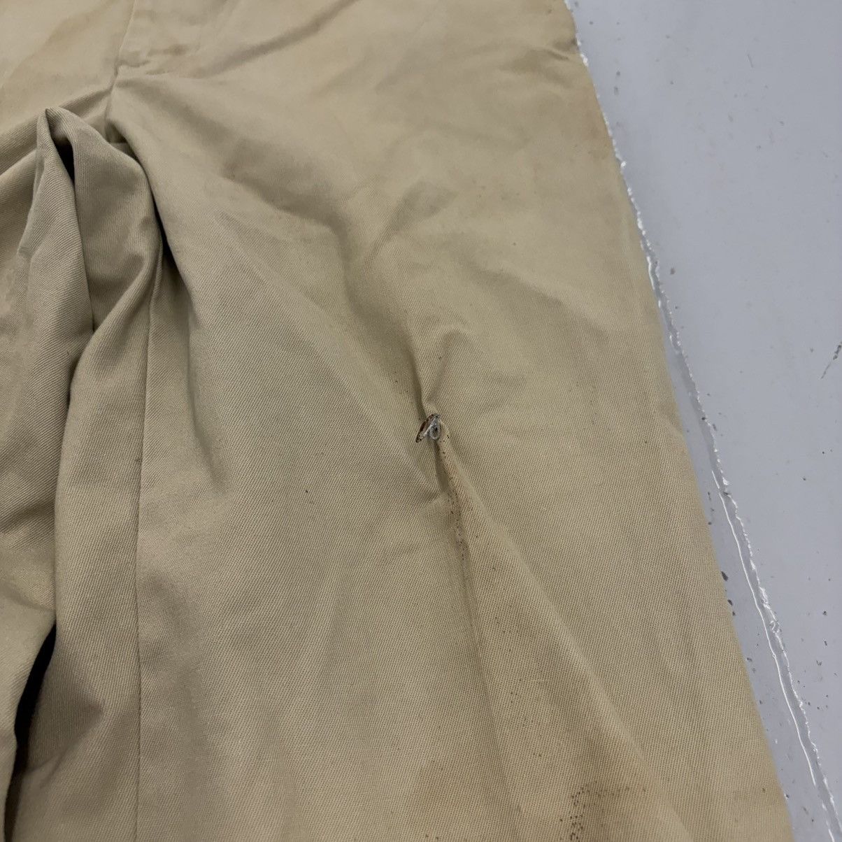 Other Vintage 70s 80s Cintas Tan Canvas Workwear Chinos 29x31 Size US 29 - 2 Thumbnail