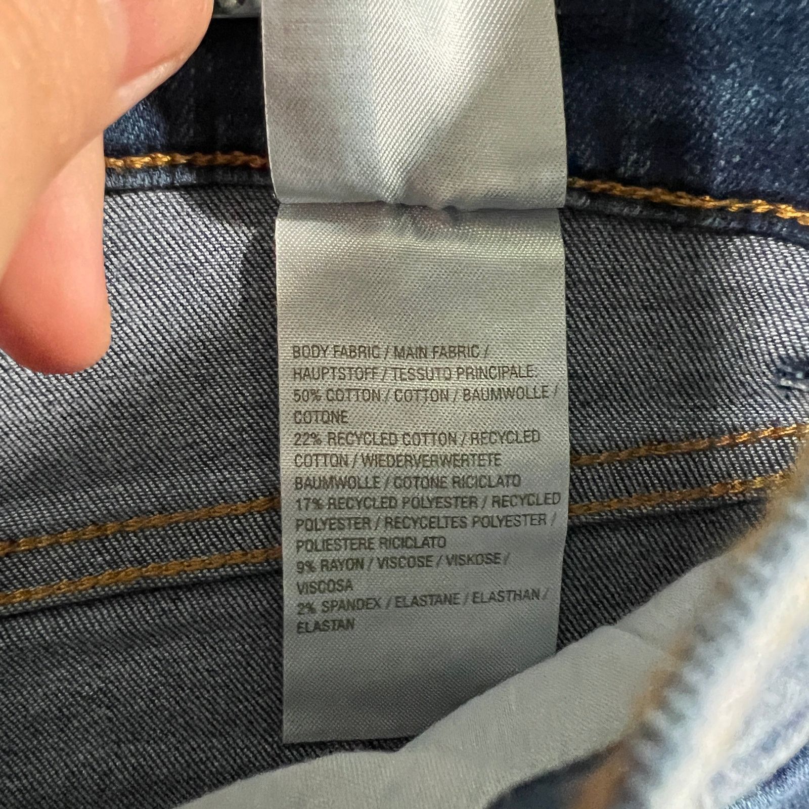 Other Encore by Idina Menzel Regular High Waisted Crop Jeans Size 32" / US 10 / IT 46 - 13 Thumbnail