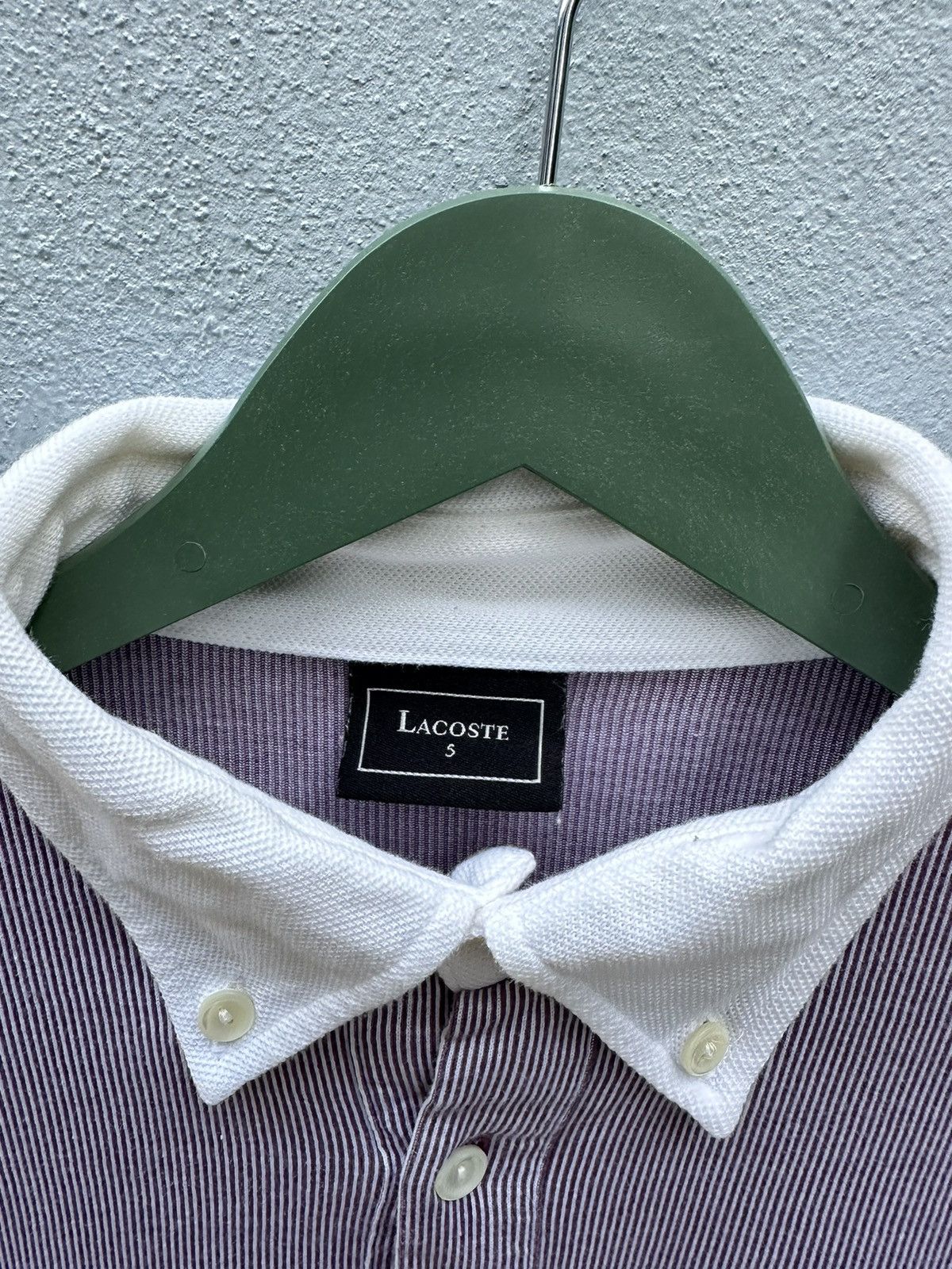 Designer × Lacoste × Vintage Vintage Lacoste Stripe Polo Long Sleeve A128 Size US S / EU 44-46 / 1 - 5 Thumbnail