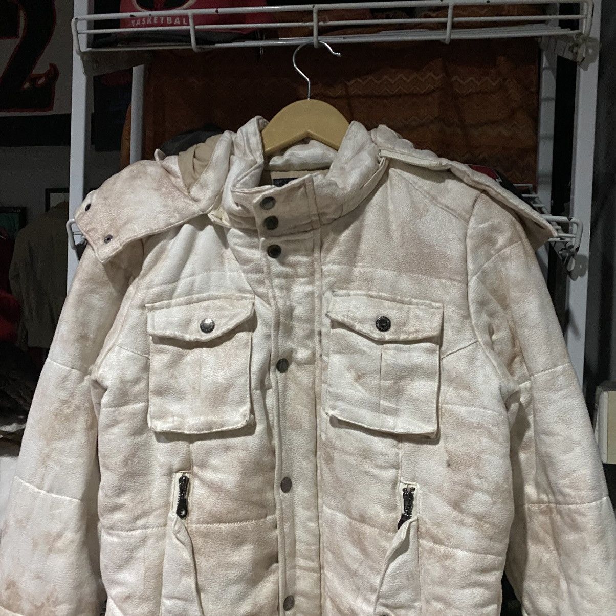 In The Attic Vintage "In The Attic" Dirt Style Fur Puffer Hooded Jacket Size US M / EU 48-50 / 2 - 4 Thumbnail