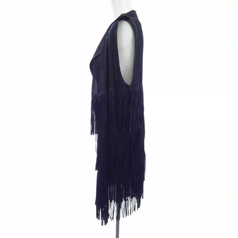 Issey Miyake Issey Miyake Fringed long vest Size XL / US 12-14 / IT 48-50 - 4 Thumbnail