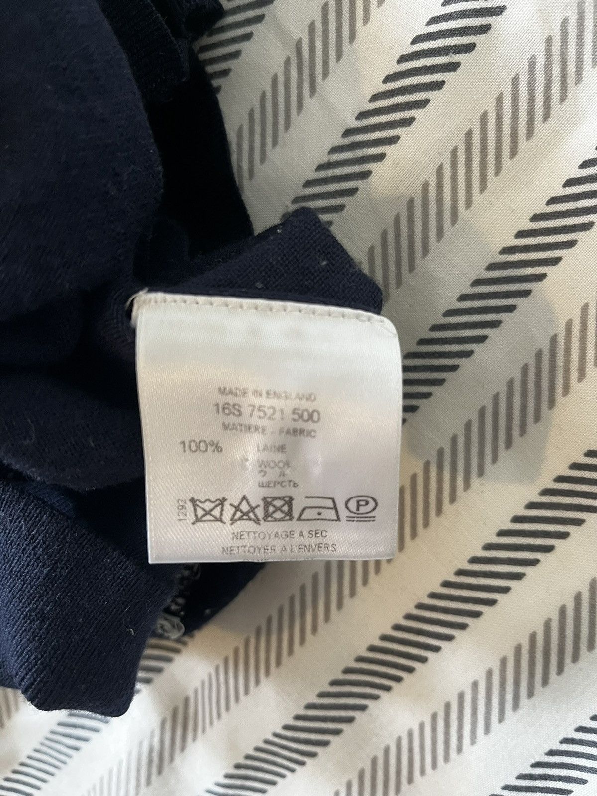 Givenchy Givenchy Navy Wool Knit Sweater – Made in England – Small Size US S / EU 44-46 / 1 - 4 Thumbnail