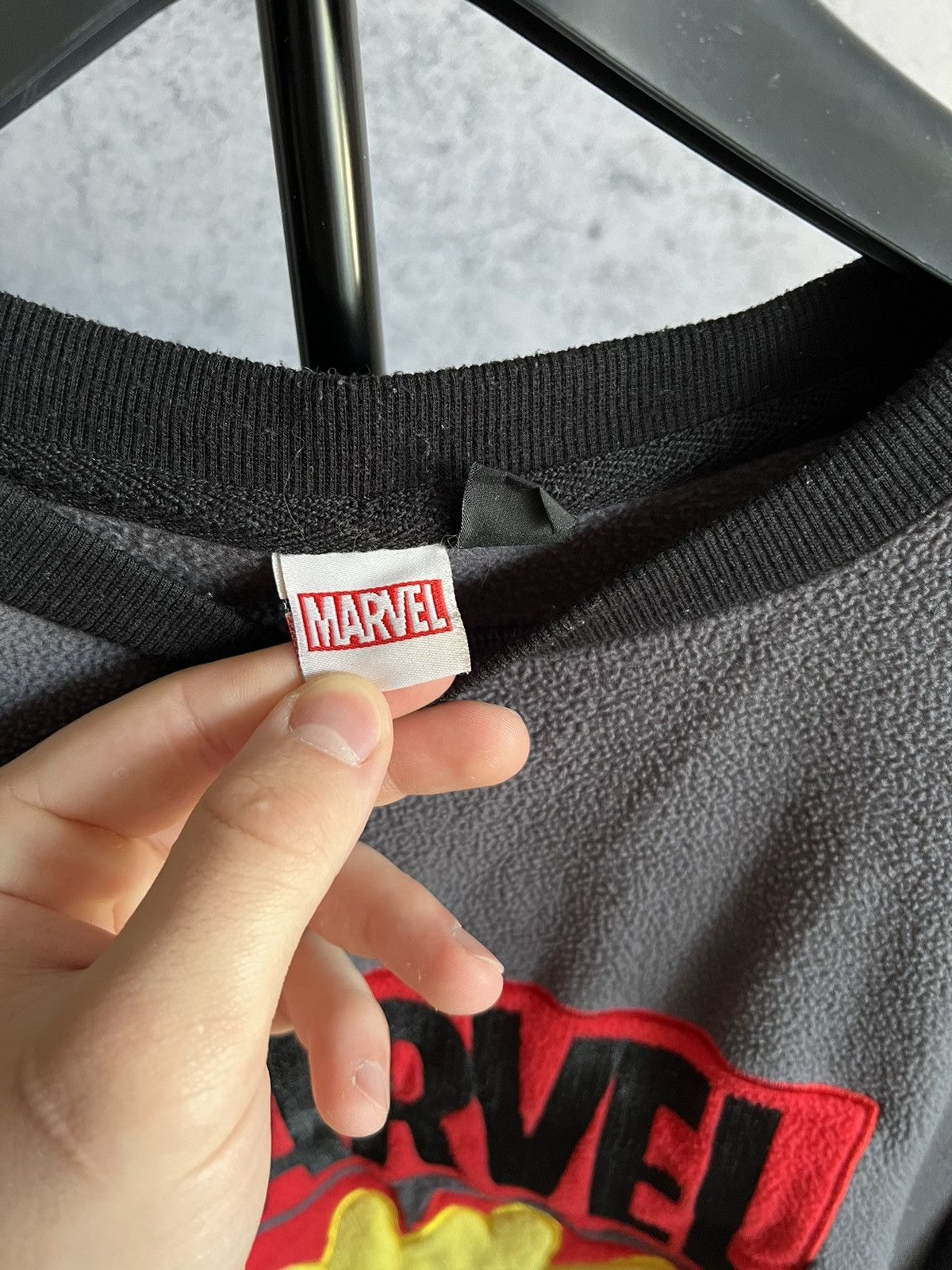Marvel Comics Crazy Marvel Comics Fleece Sweater Y2K Big Logo Sweatshirt Size US M / EU 48-50 / 2 - 14 Thumbnail