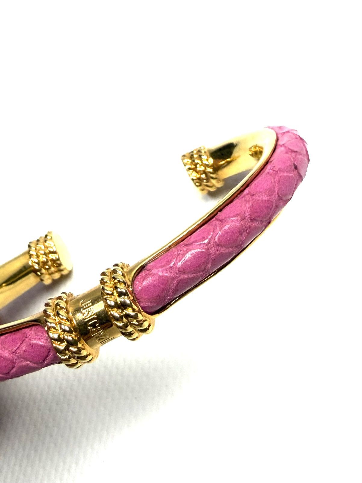 Just Cavalli Just Cavalli Roberto Cavalli Snake Leather Cuff Bracelet Size ONE SIZE - 10 Thumbnail