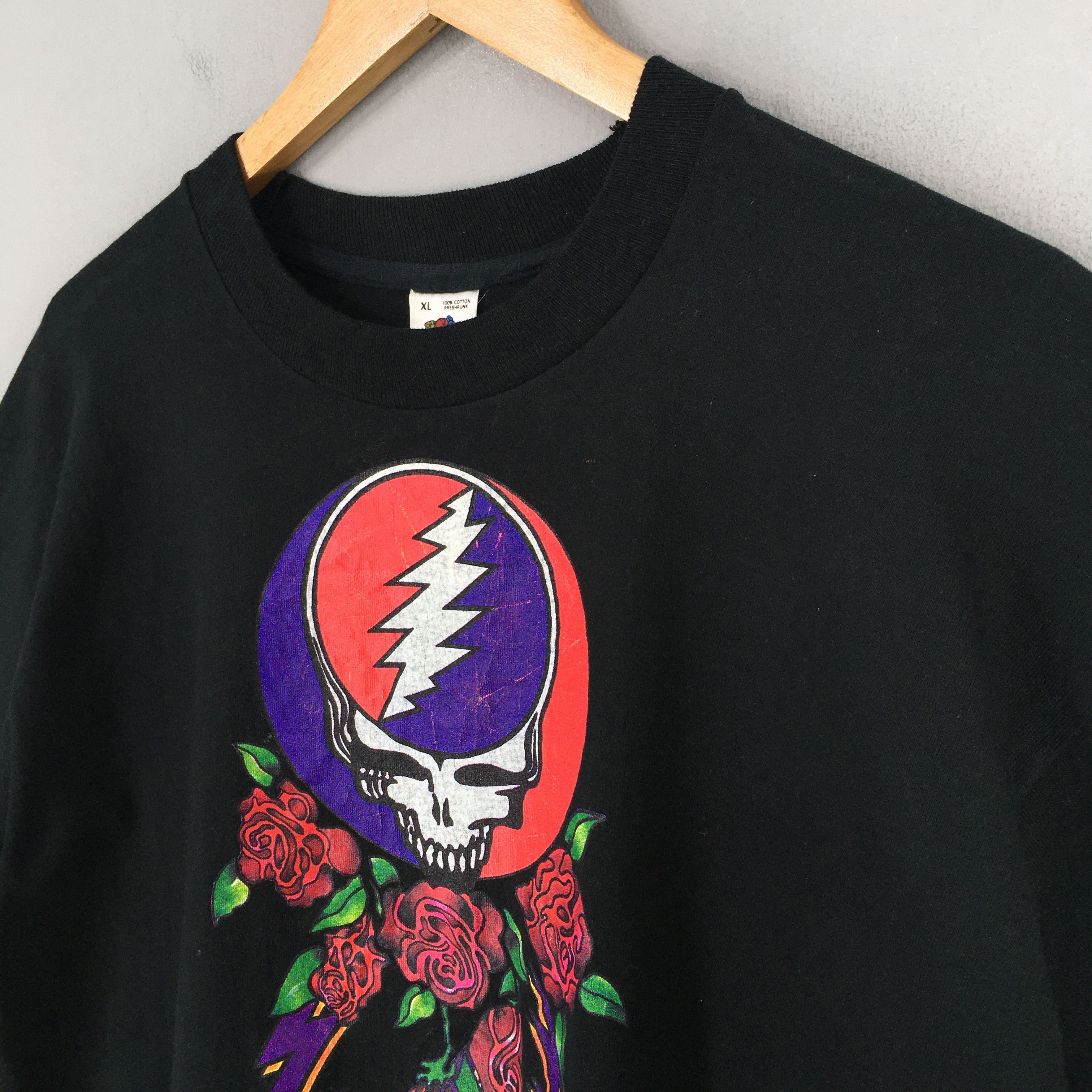 Band Tees × Fruit Of The Loom × Grateful Dead Vintage 90s Grateful Dead Black T shirt XLarge Size US L / EU 52-54 / 3 - 3 Thumbnail