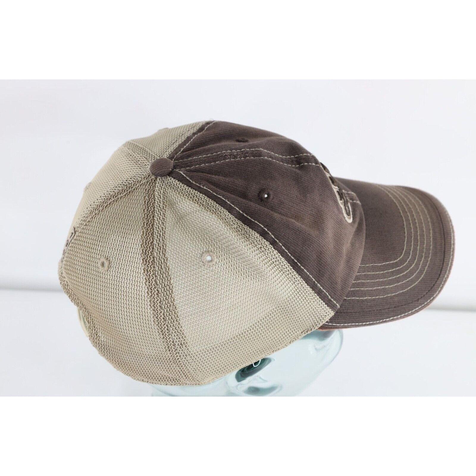 Adidas × Vintage Vintage Adidas Distressed Spell Out Ribbed Mesh Baseball Hat Size ONE SIZE - 6 Thumbnail