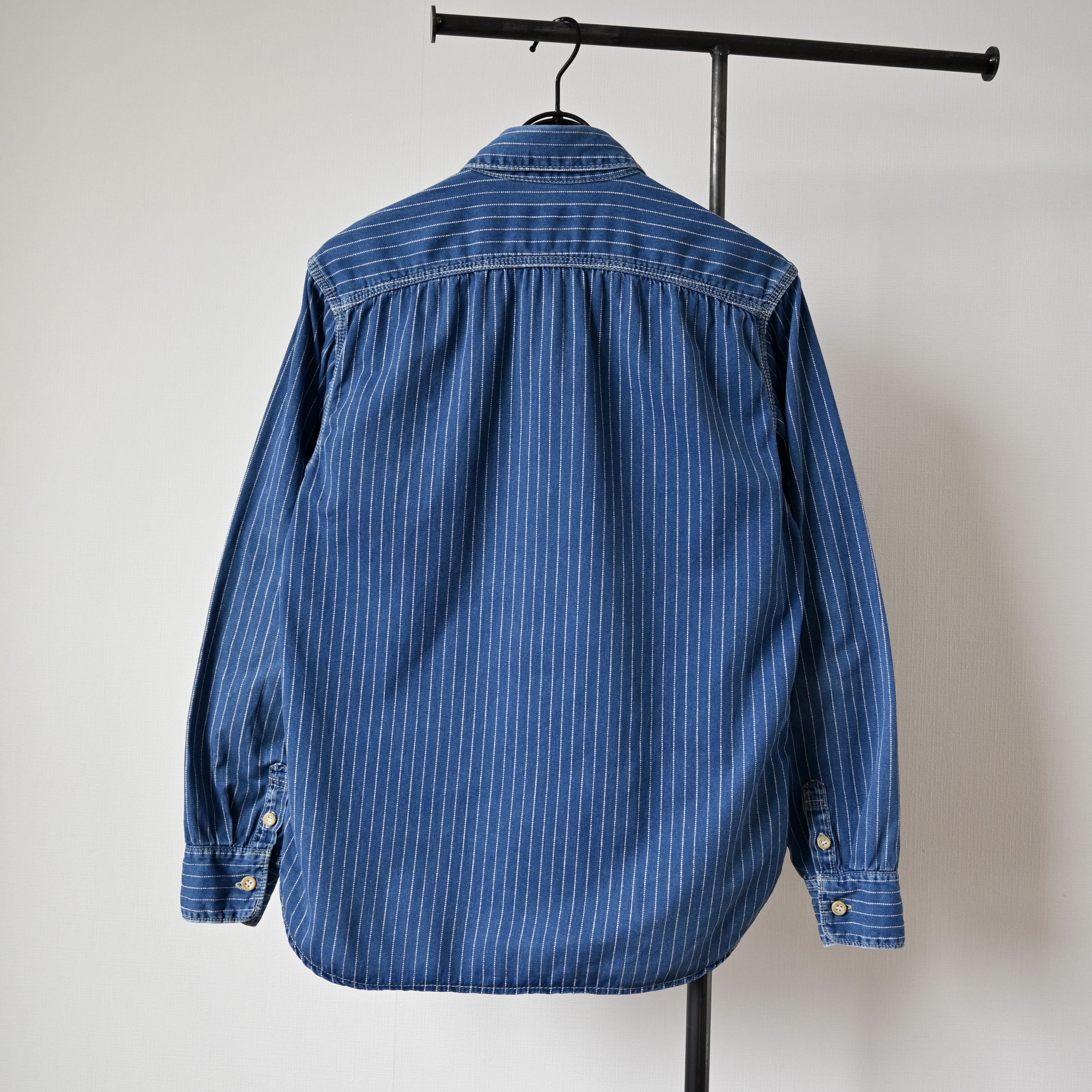 Eternal 2000s ETERNAL Wabash pin dot stripe indigo work shirt Size US S / EU 44-46 / 1 - 2 Thumbnail