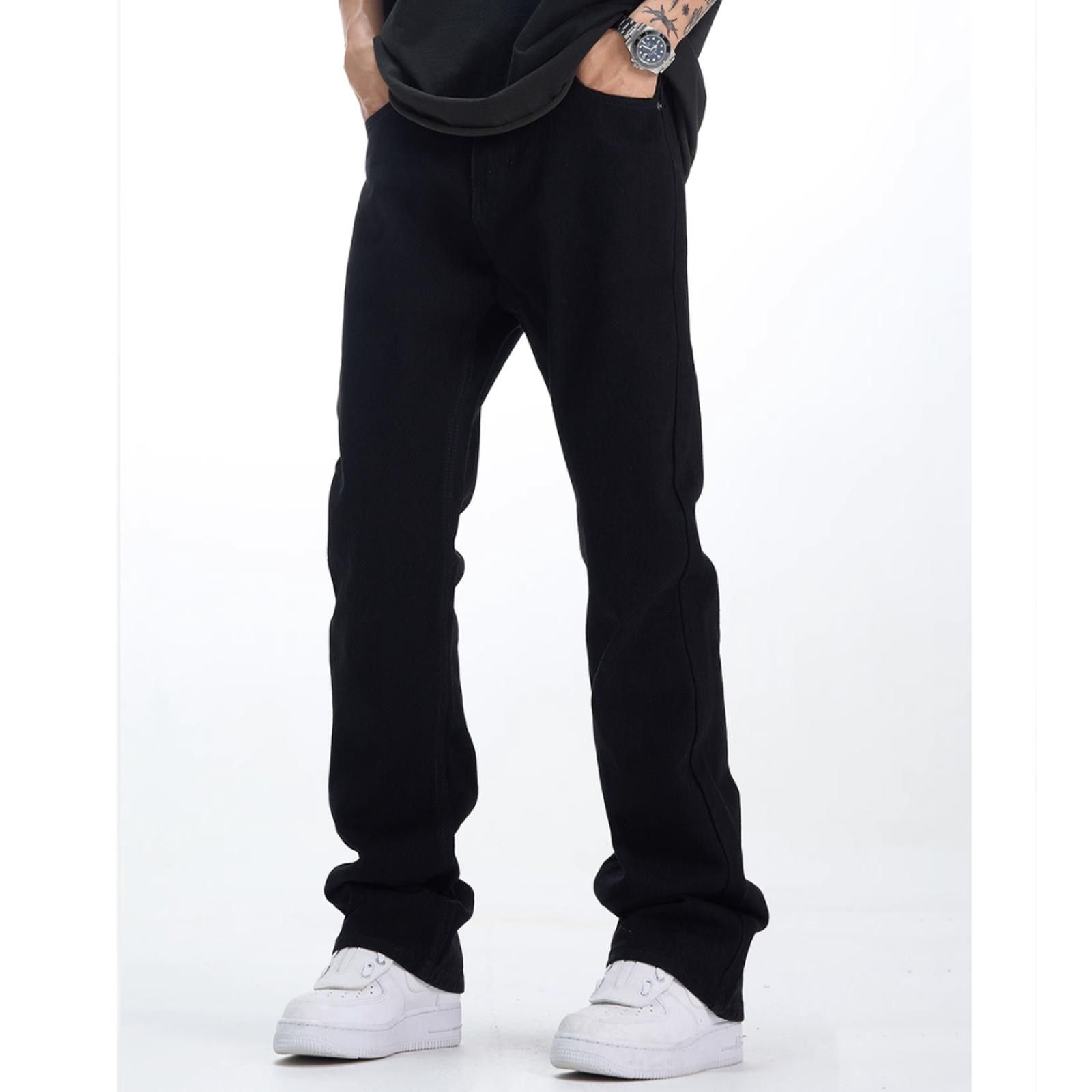 Japanese Brand Black Flared Denim Jeans Size US 32 / EU 48 - 1 Thumbnail