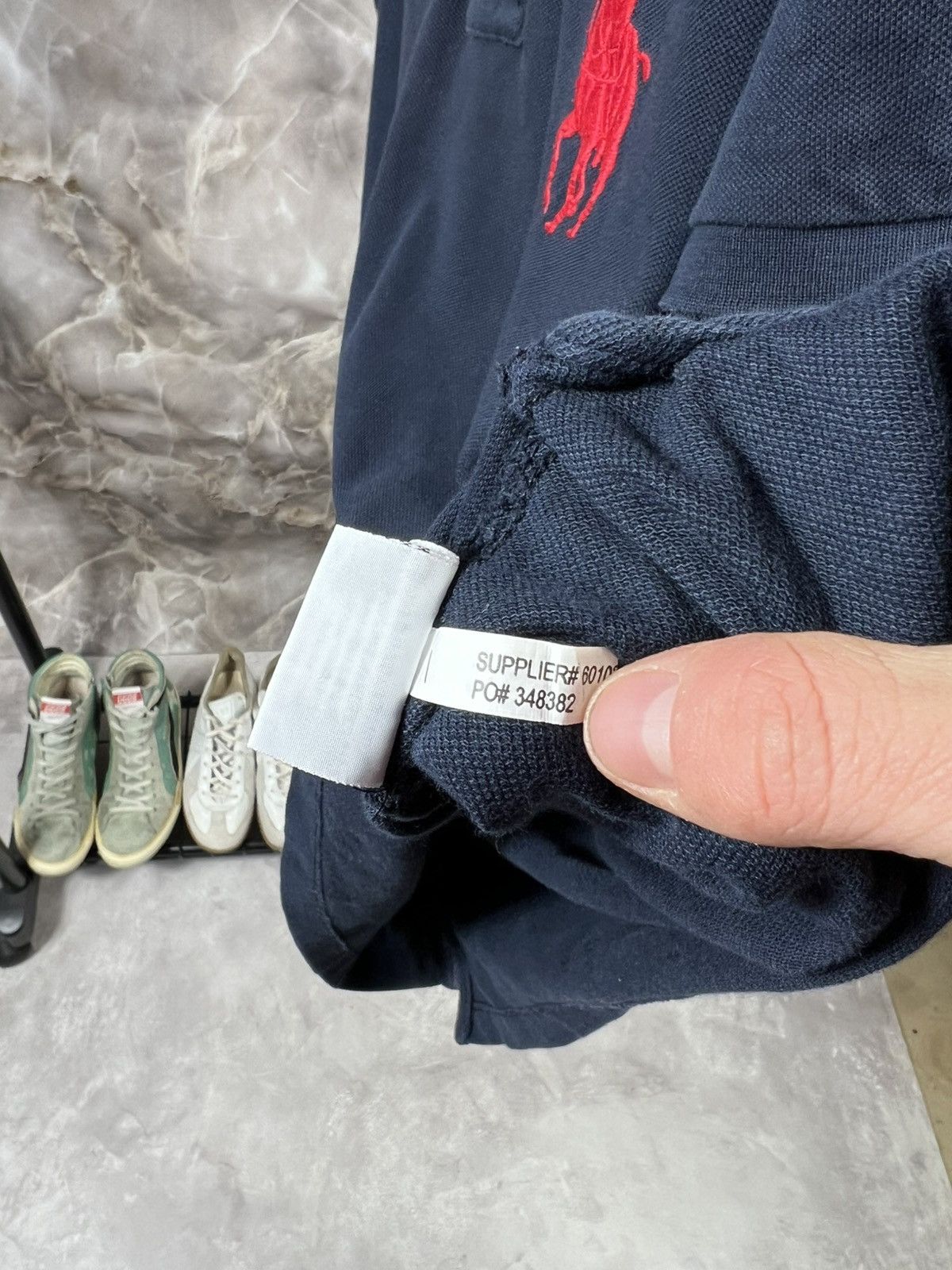 Polo Ralph Lauren × Vintage Vintage Polo Ralph Lauren Distressed Y2k Polo Size US L / EU 52-54 / 3 - 7 Thumbnail
