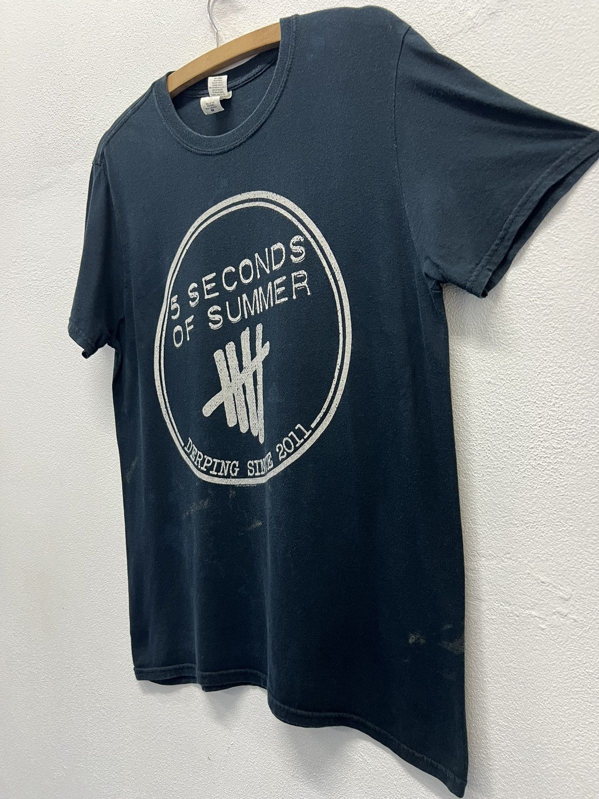 Band Tees × Vintage VINTAGE 5 SECONDS OF SUMMER DERPING SINCE 2011 SHIRT Size US M / EU 48-50 / 2 - 4 Thumbnail