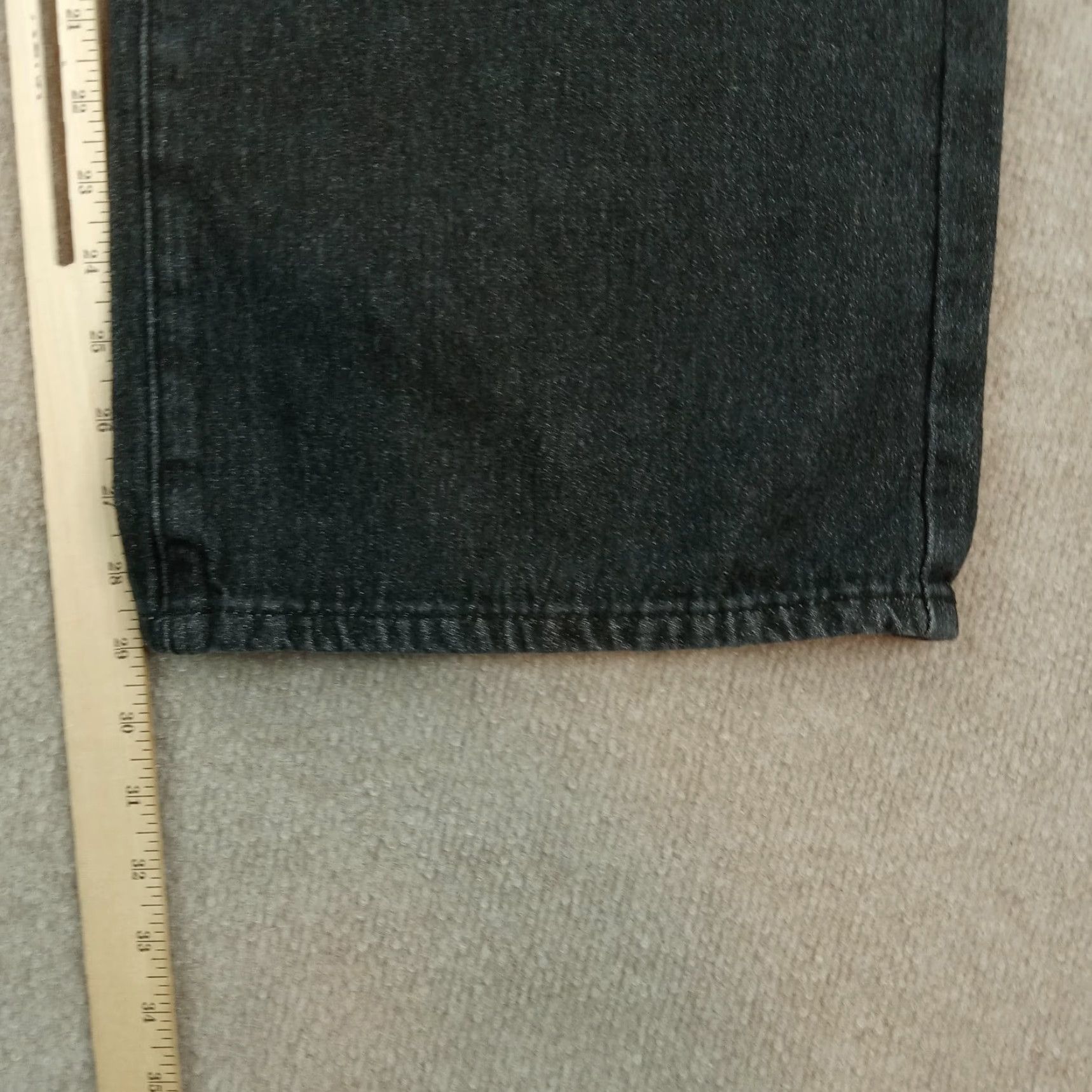 Cider Cider Black High Rise Straight Leg Studded Jeans Womens Large Size 36" / US 14 / IT 50 - 3 Thumbnail