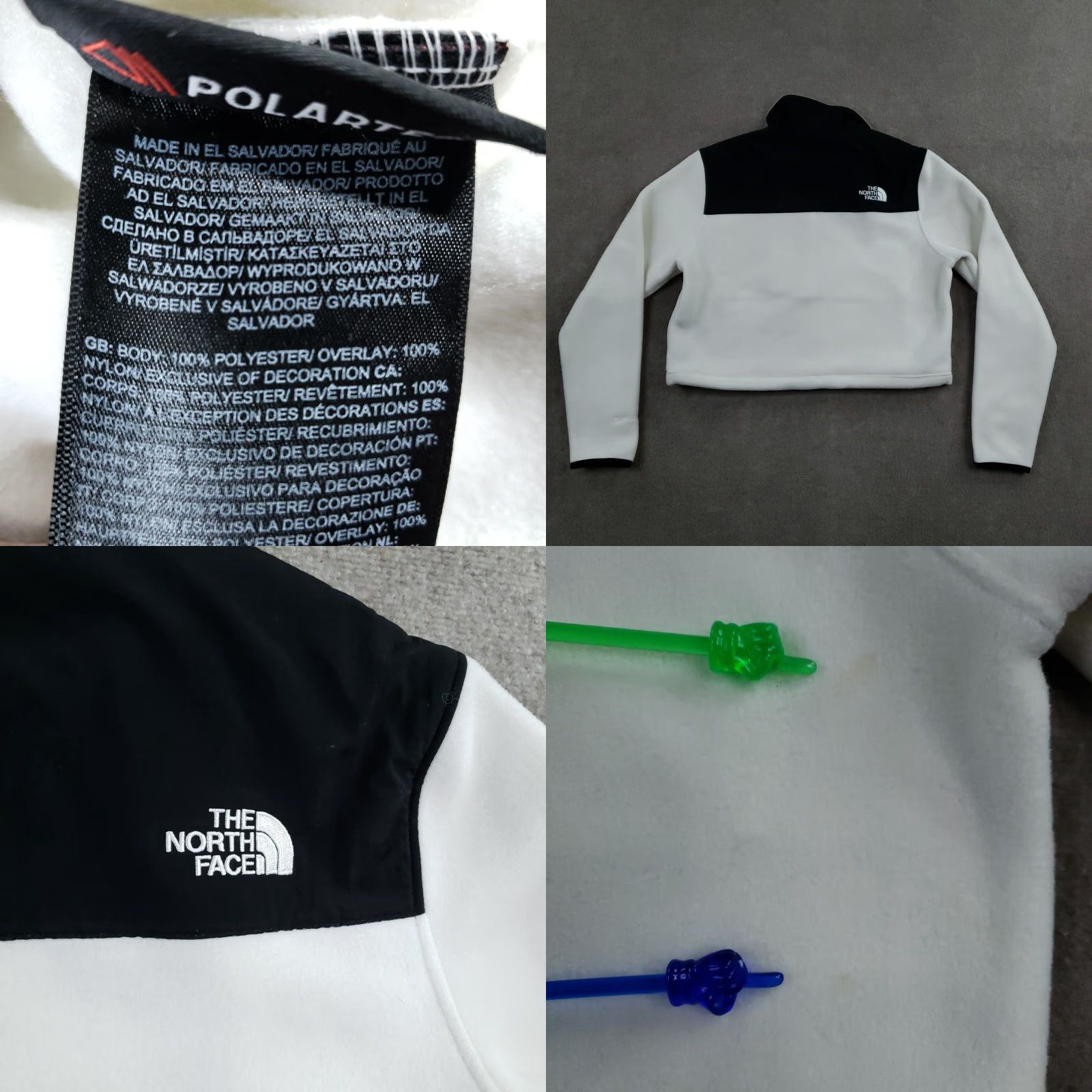 The North Face The North Face Jacket Womens M Black White Cropped Pullover 1/2 Zip Fleece Size M / US 6-8 / IT 42-44 - 8 Thumbnail