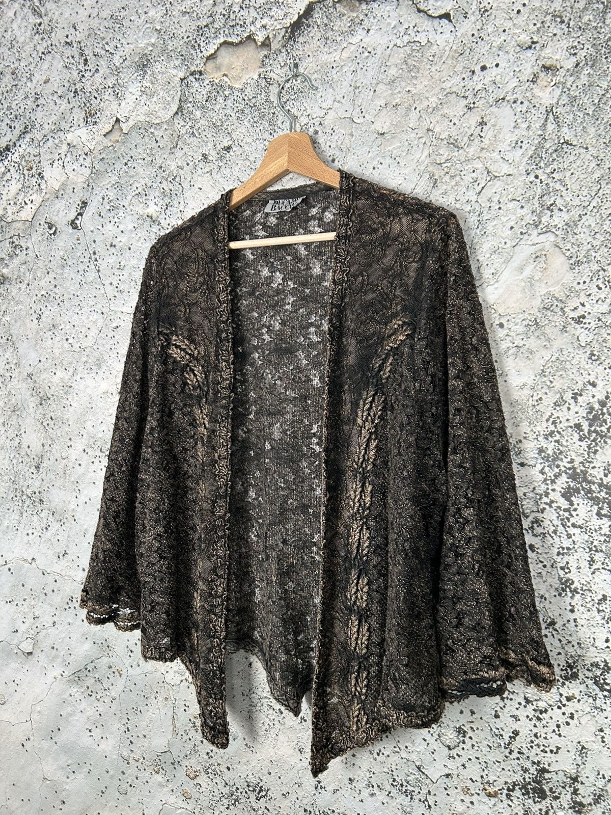Vintage Vintage Avant Garde Viscose Cardigan Goth Grunge Punk Size L / US 10 / IT 46 - 2 Thumbnail