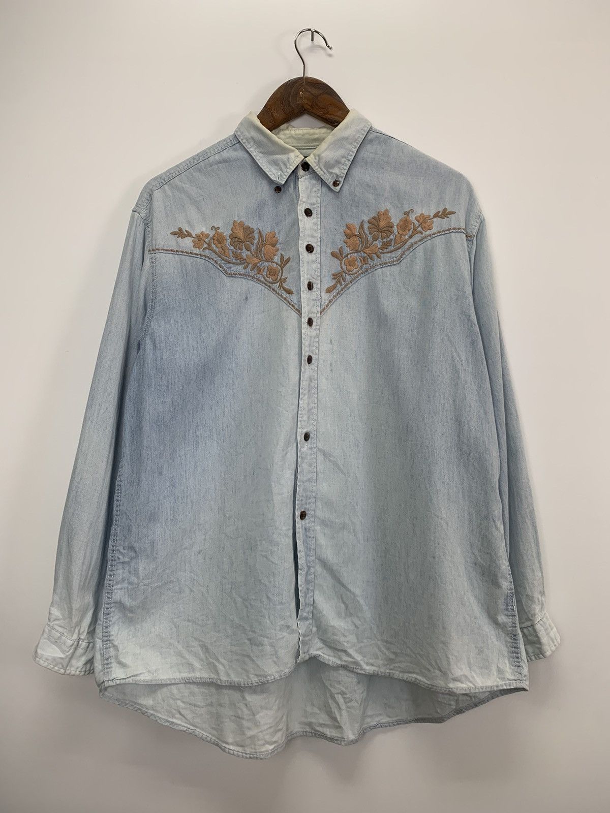 Japanese Brand × Vintage Vintage Jean-cox Denim Button Ups Size US L / EU 52-54 / 3 - 1 Thumbnail