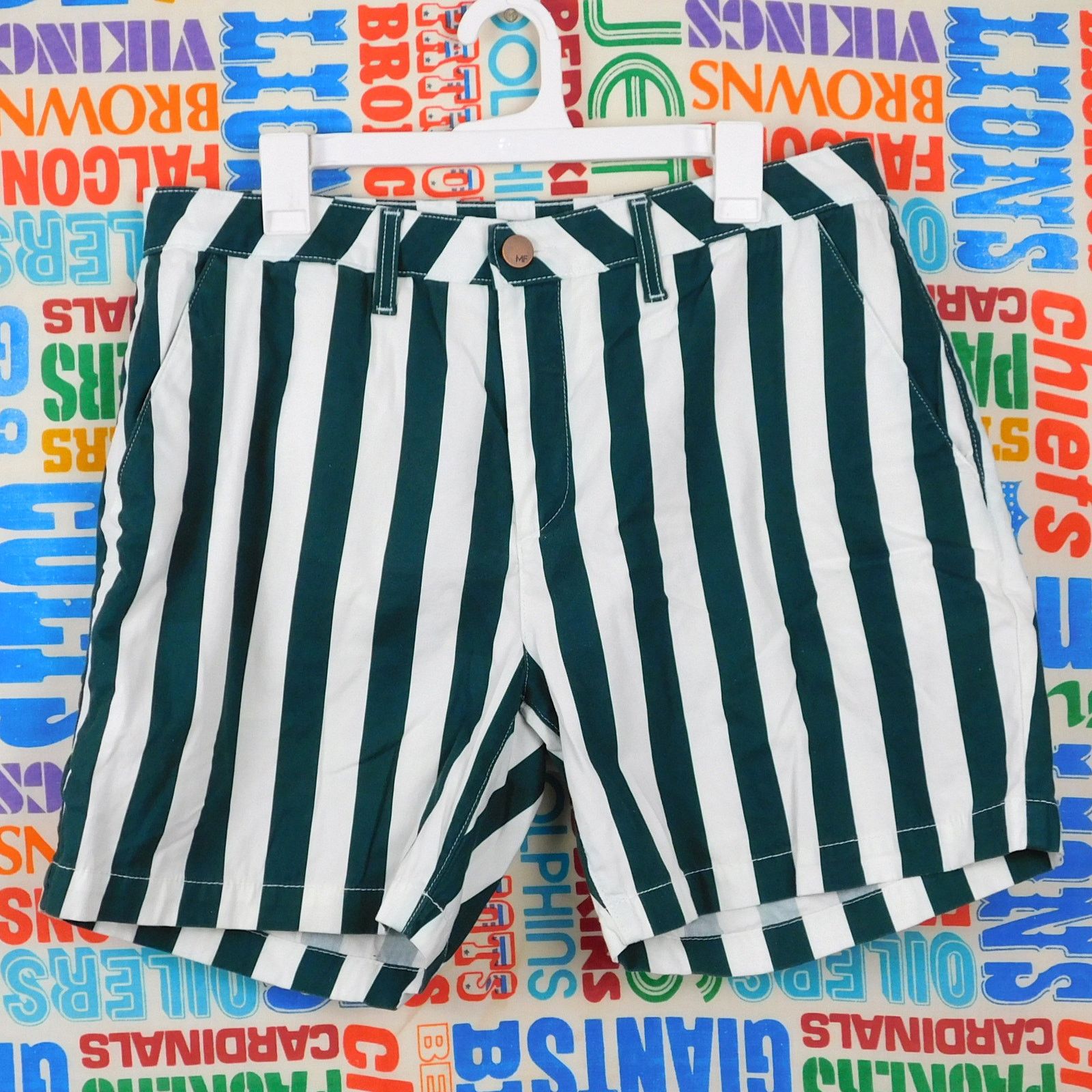 MONFRERE Monfrere Cruise Striped Short Size Mens 34 Green White Size US 34 / EU 50 - 1 Thumbnail