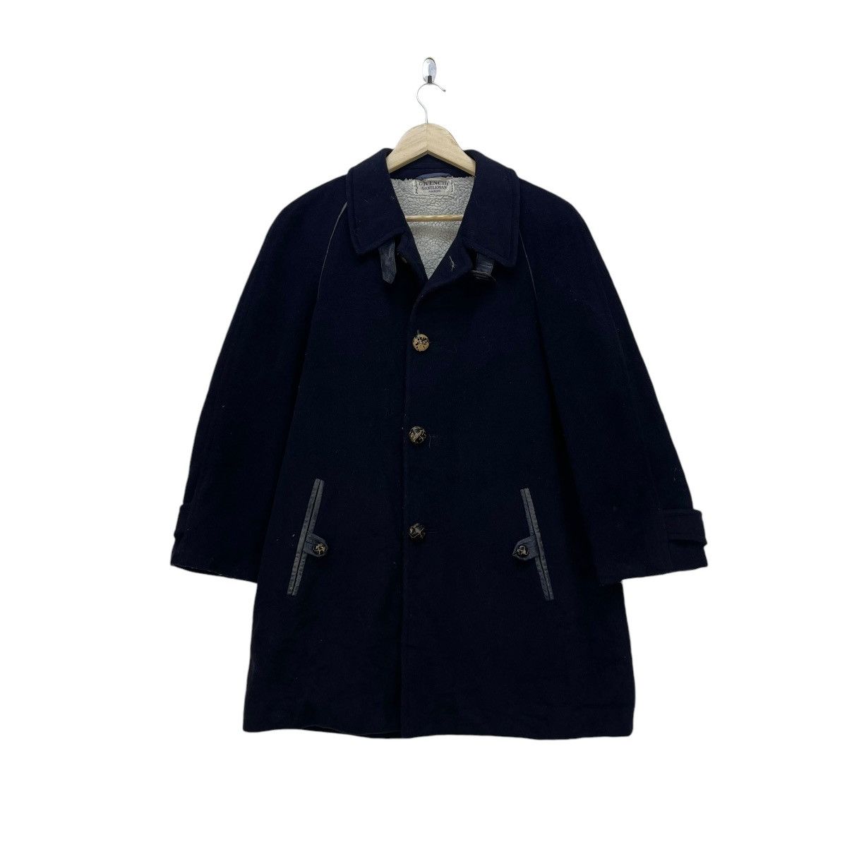 Autumn Cashmere × Givenchy Vintage Givenchy Gentleman Cashmere Shearling Jacket Size US M / EU 48-50 / 2 - 2 Thumbnail