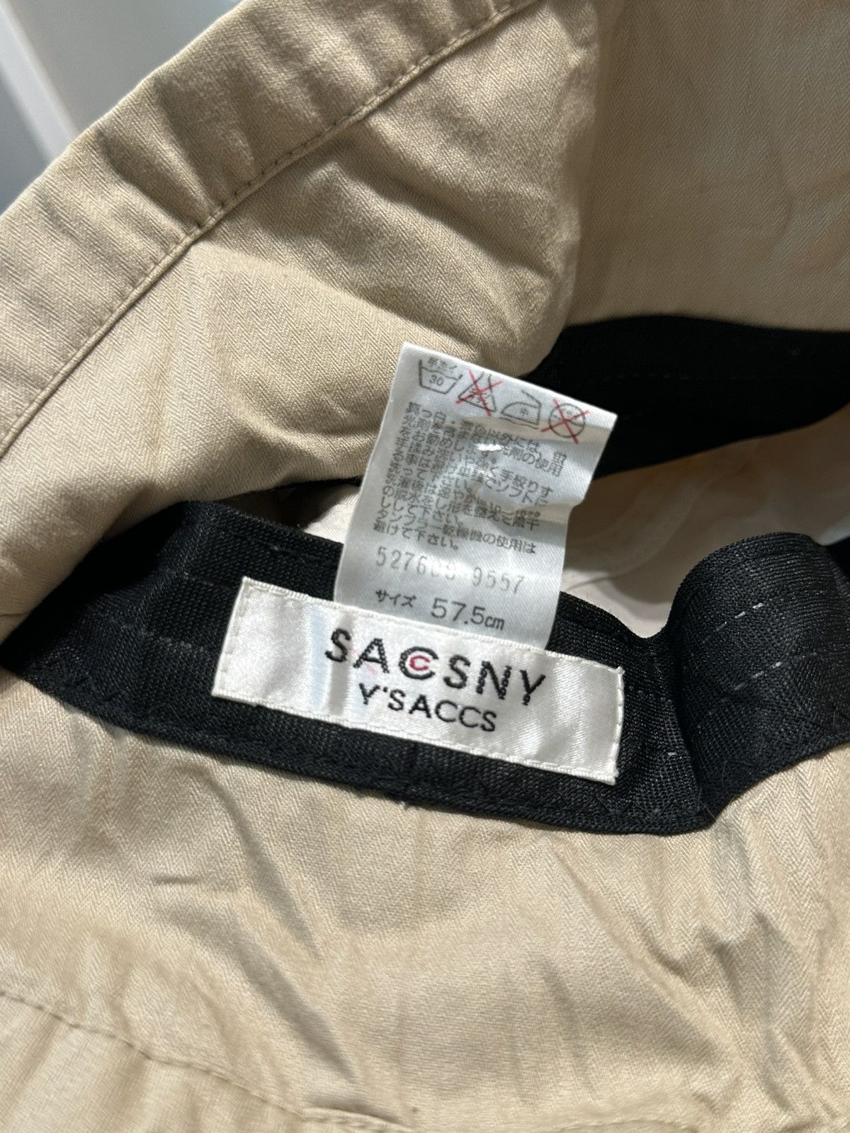 Vintage × Yohji Yamamoto Yohji Yamamoto Y’Saccs Sacsny Bucket Hat Size ONE SIZE - 7 Thumbnail