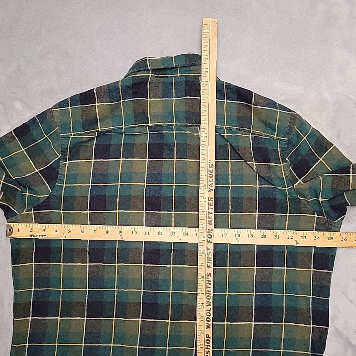 Vintage VINTAGE Wallin Brothers Shirt Mens 2XL Green Plaid Flannel Outdoor Work Casual Button-Up Collared Long Sleeve Cotton Size US XXL / EU 58 / 5 - 6 Thumbnail