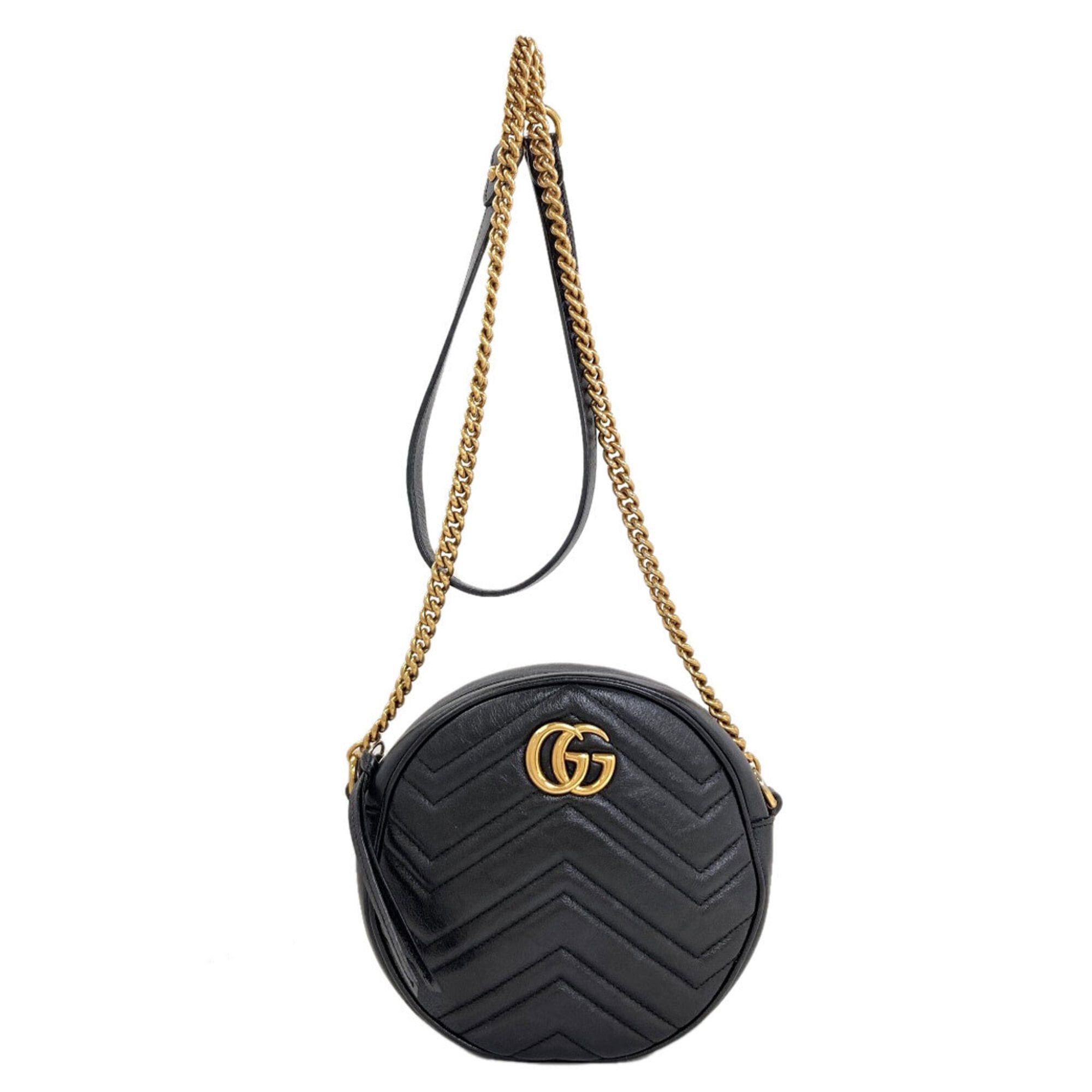 Gucci Gucci 550154 GG Marmont Shoulder Bag, Calfskin, Women's GUCCI Size ONE SIZE - 1 Thumbnail