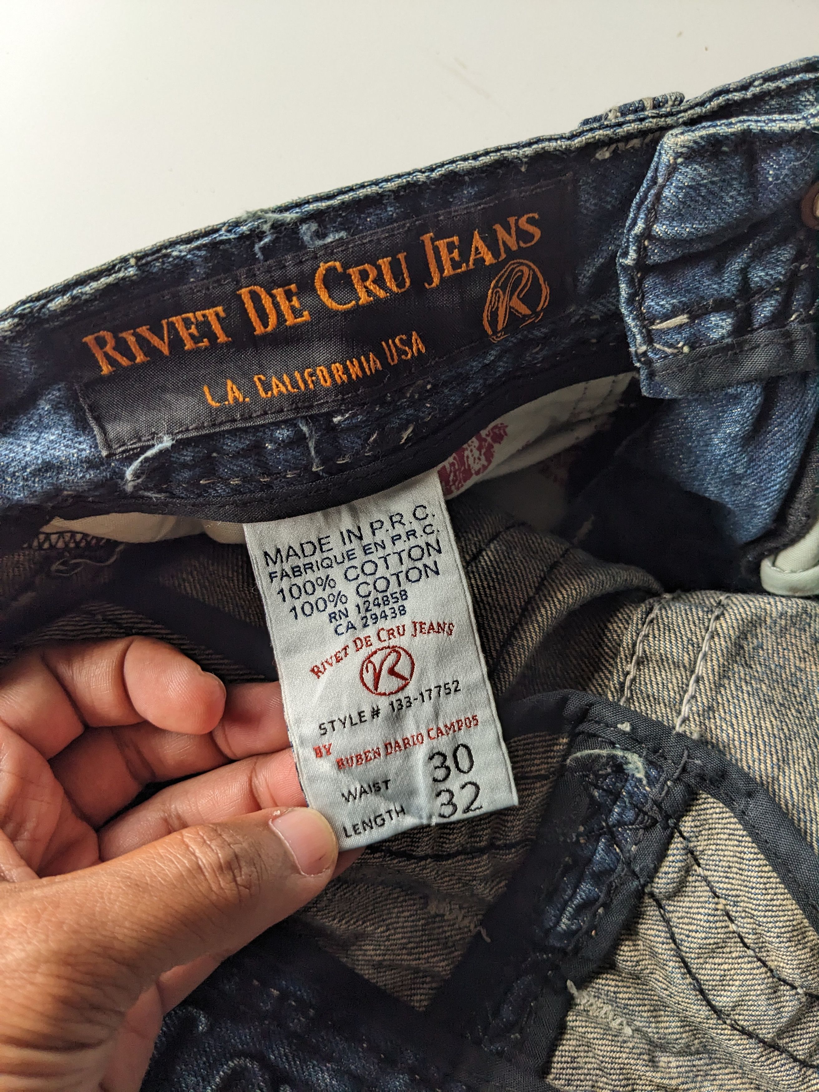 If Six Was Nine × Japanese Brand × Tornado Mart Rivet de Cru distressed ripped jeans Size US 32 / EU 48 - 7 Thumbnail