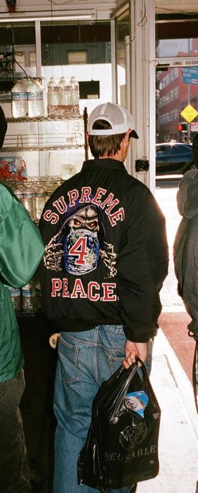 Supreme Supreme peace embroidered work jacket | Grailed