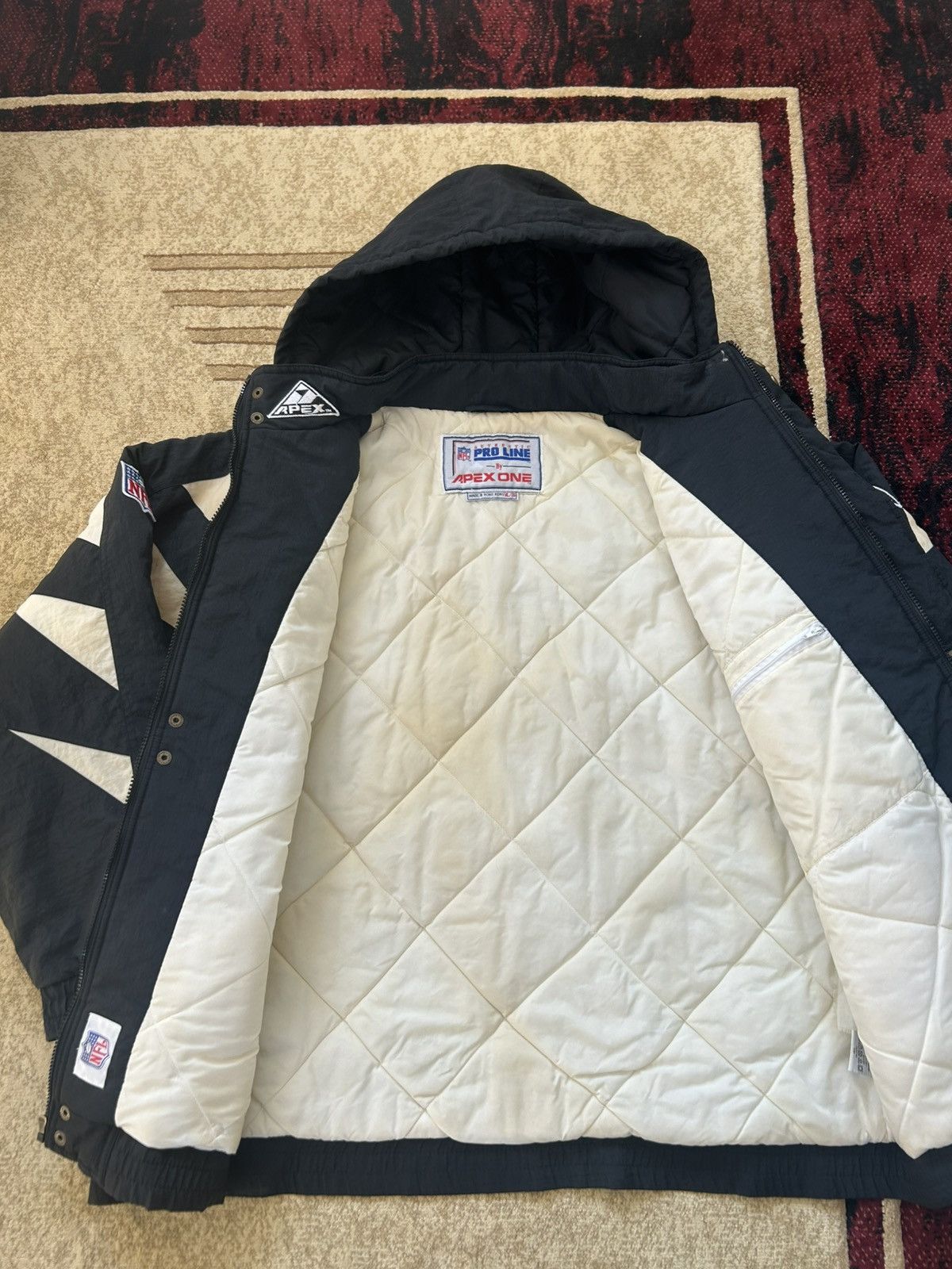 Apex One Vintage 90s Apex One Oakland Raiders Shark Tooth Jacket Size US XL / EU 56 / 4 - 17 Thumbnail
