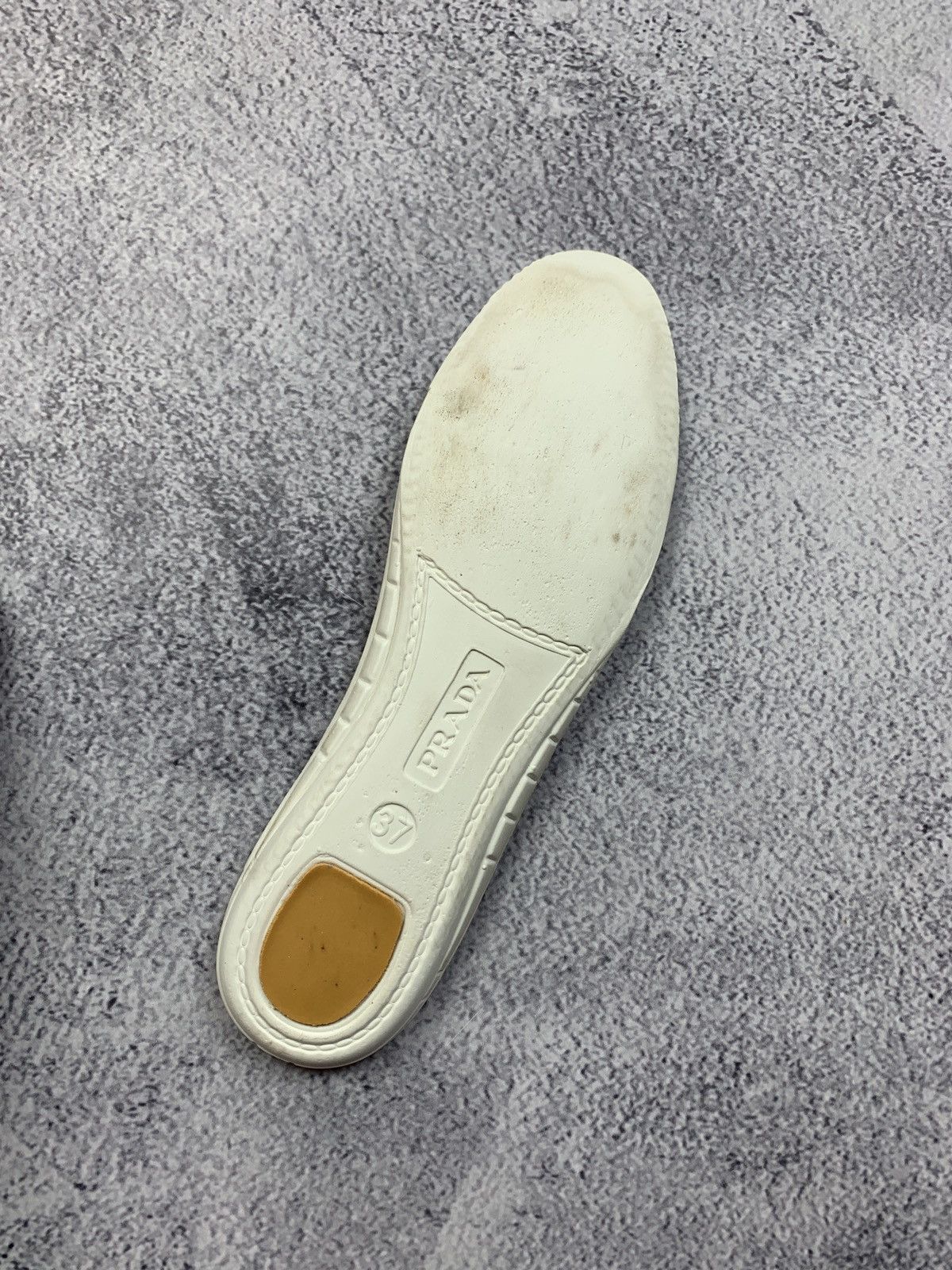 Prada Prada White Leather Sneakers Women Size 37 Size US 6.5 / IT 36.5 - 11 Thumbnail