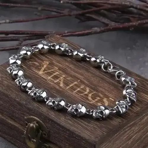 American Edition × Jewelry Skull Chain Bracelet Size ONE SIZE - 4 Thumbnail